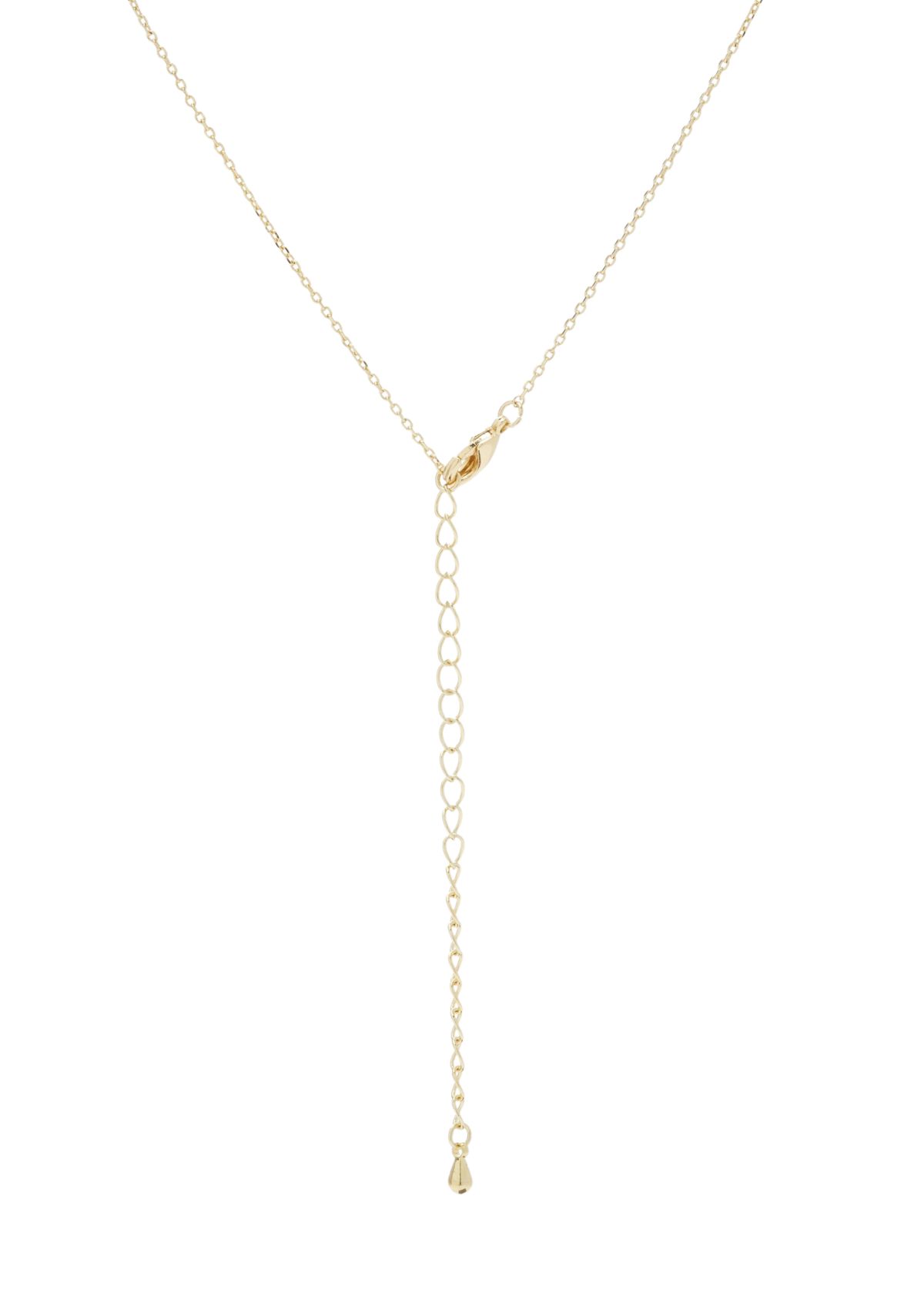 Gold Tone Cubic Zirconia Pear Halo Necklace and Earrings Set