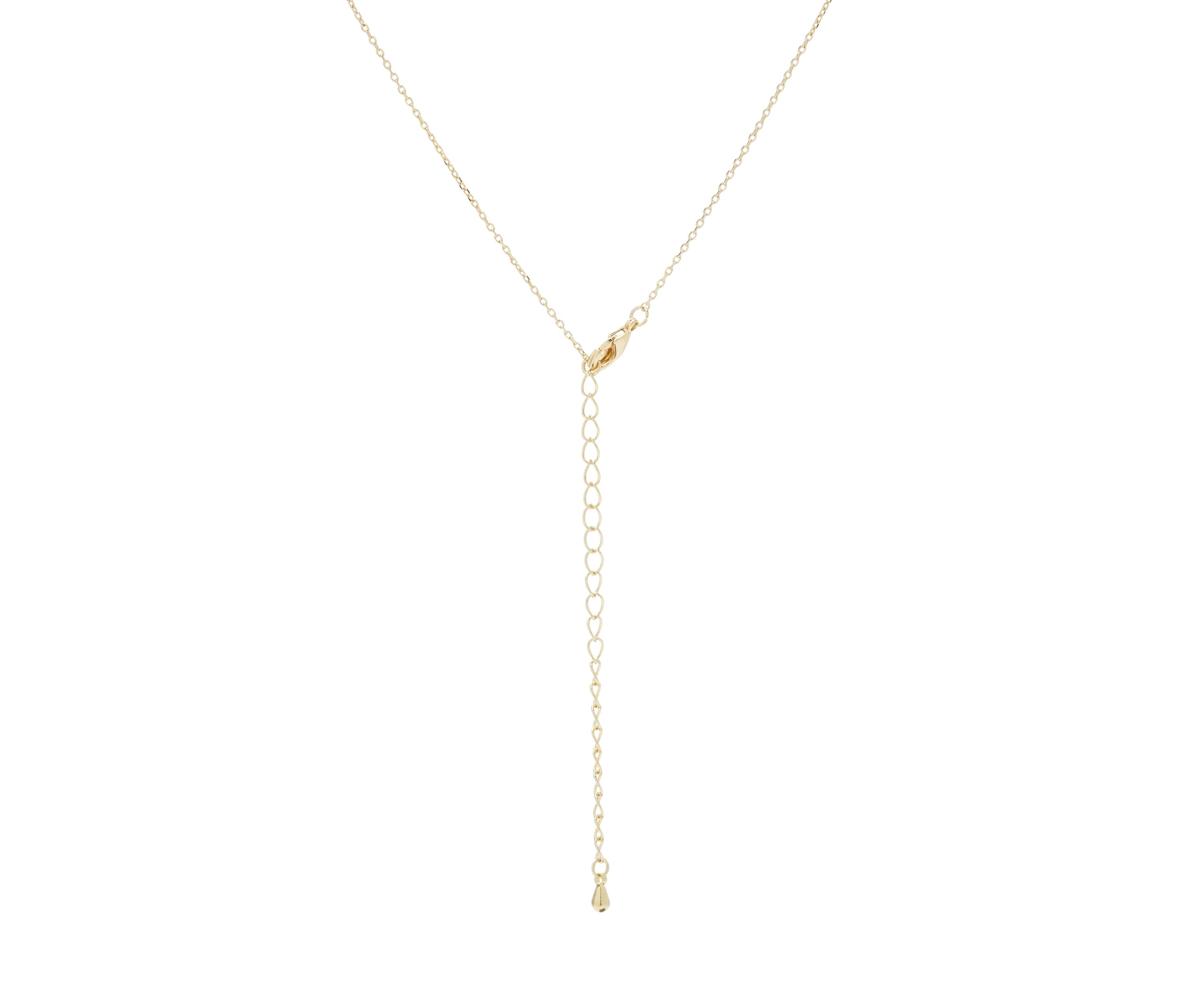 Gold Tone Cubic Zirconia Pear Halo Necklace and Earrings Set