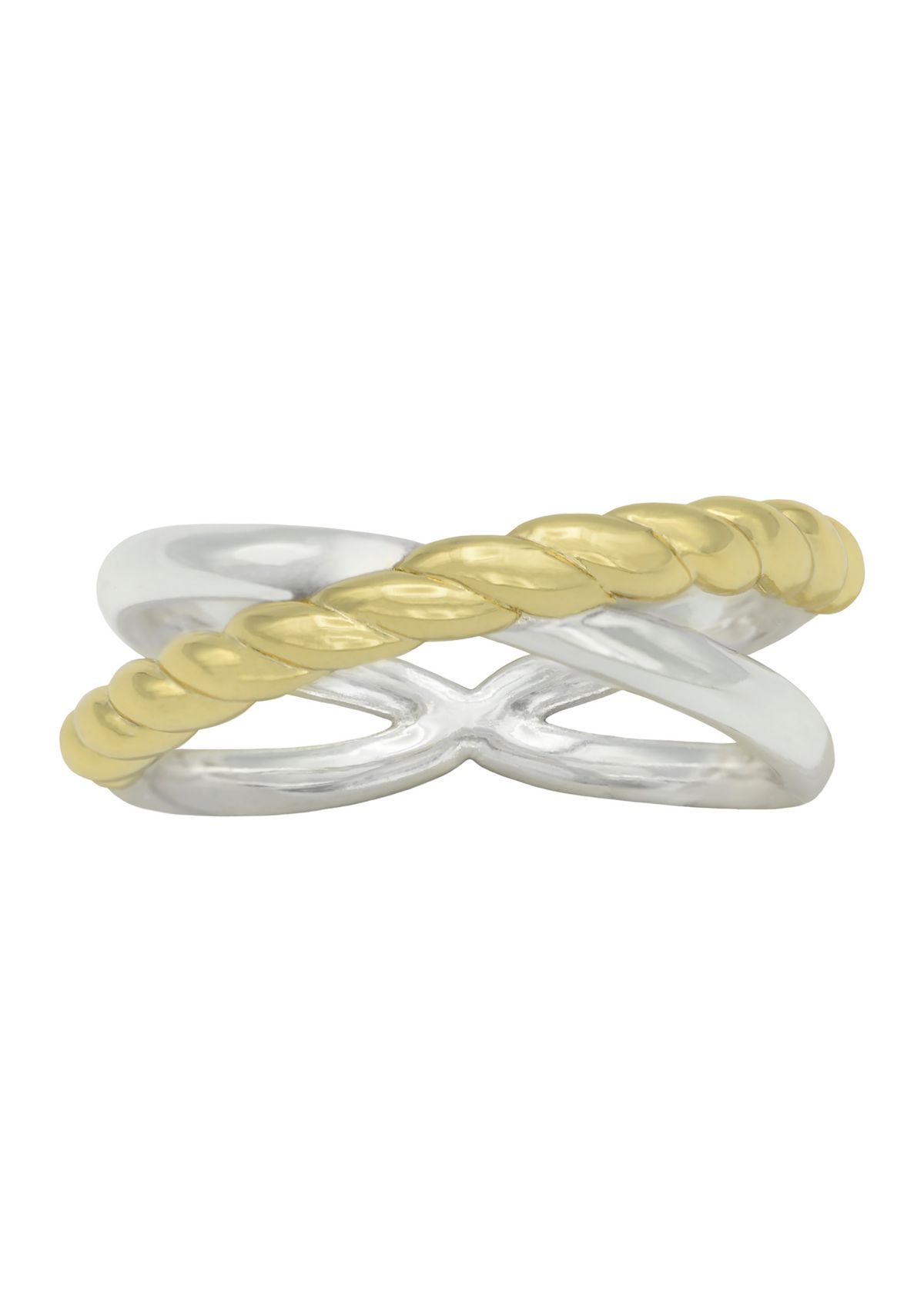 Two Tone Rope X Ring