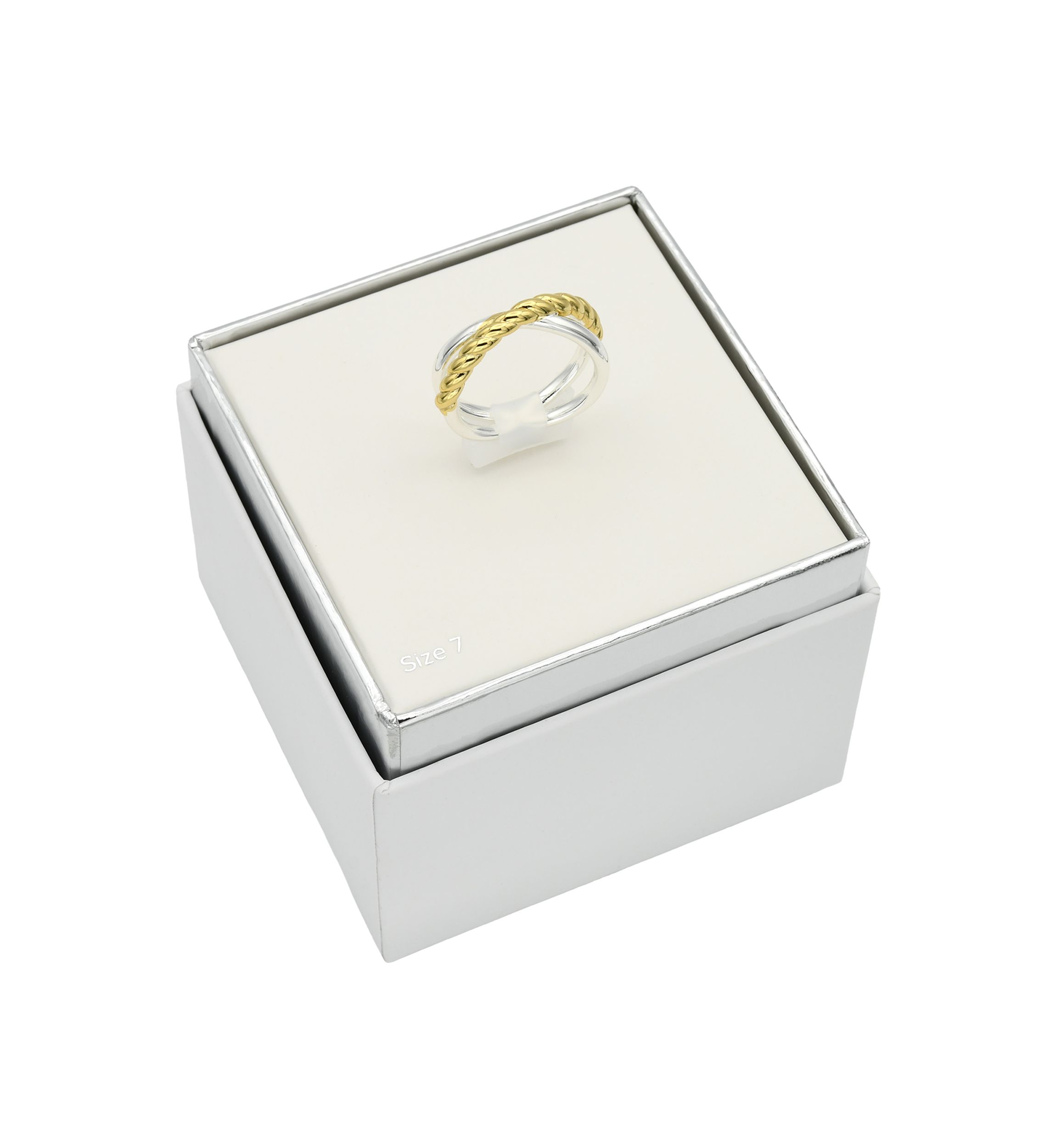 Two Tone Rope X Ring