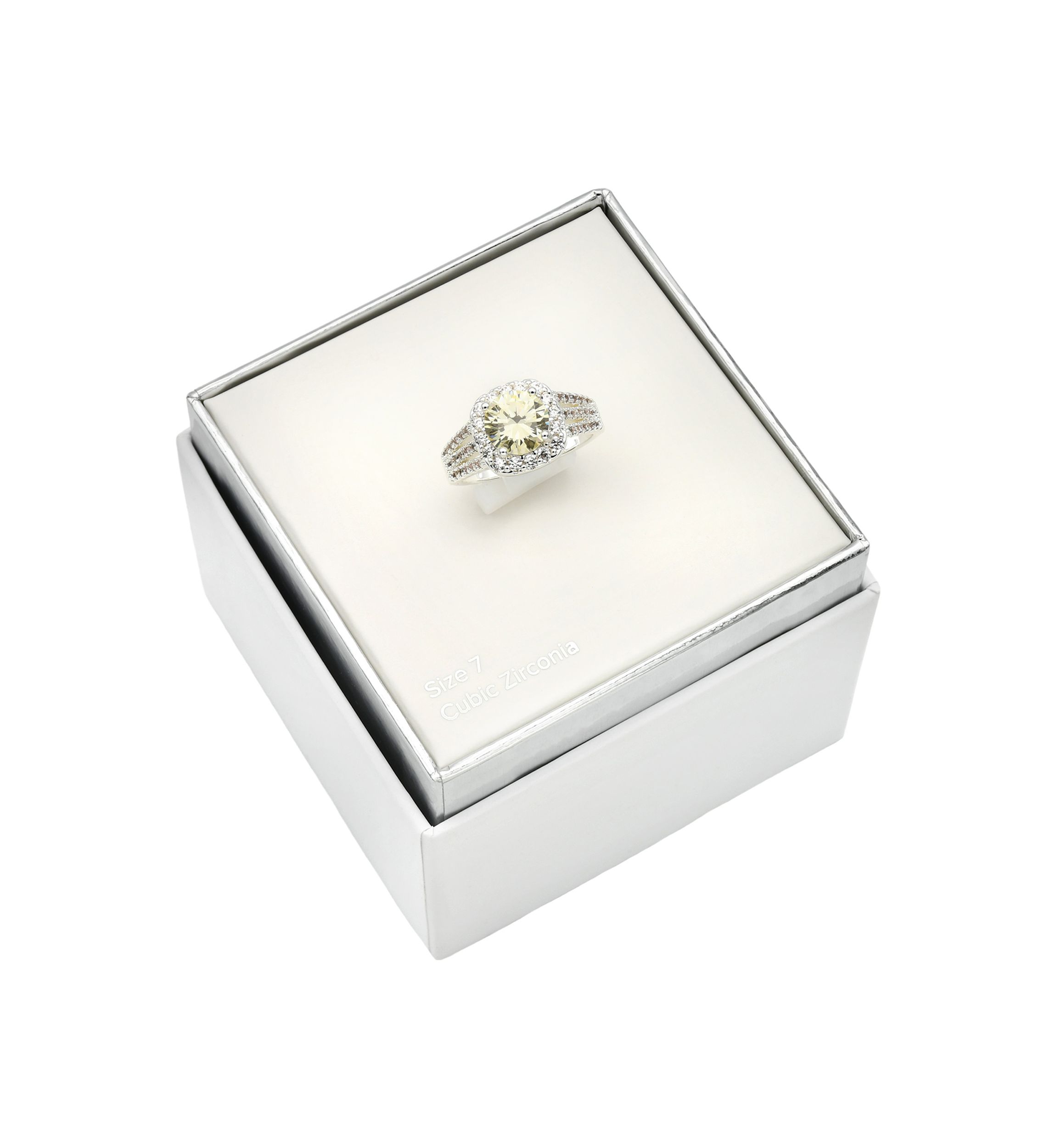 Lab Grown Cubic Zirconia Jonquil Ring