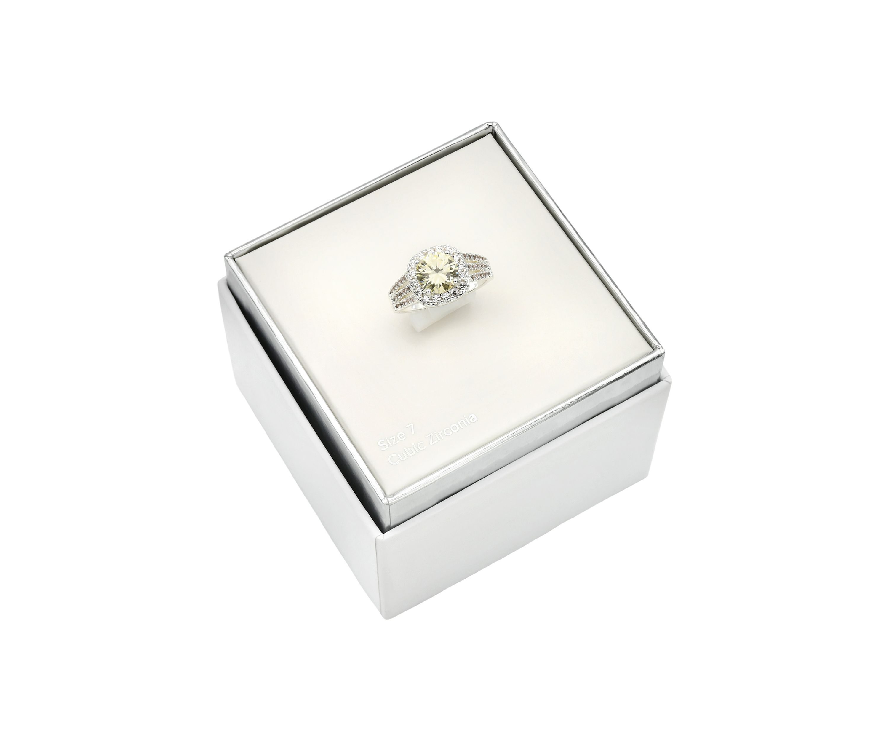 Lab Grown Cubic Zirconia Jonquil Ring