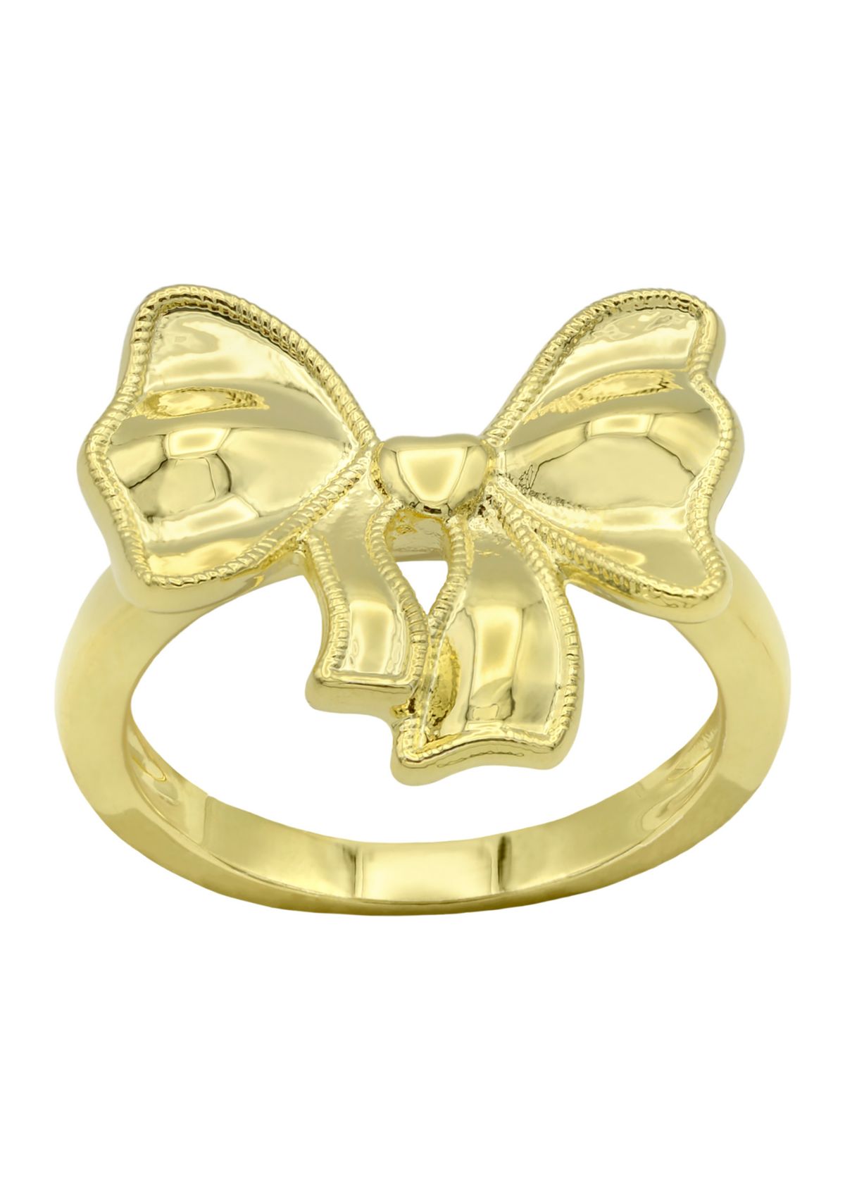 Gold Tone Bow Ring