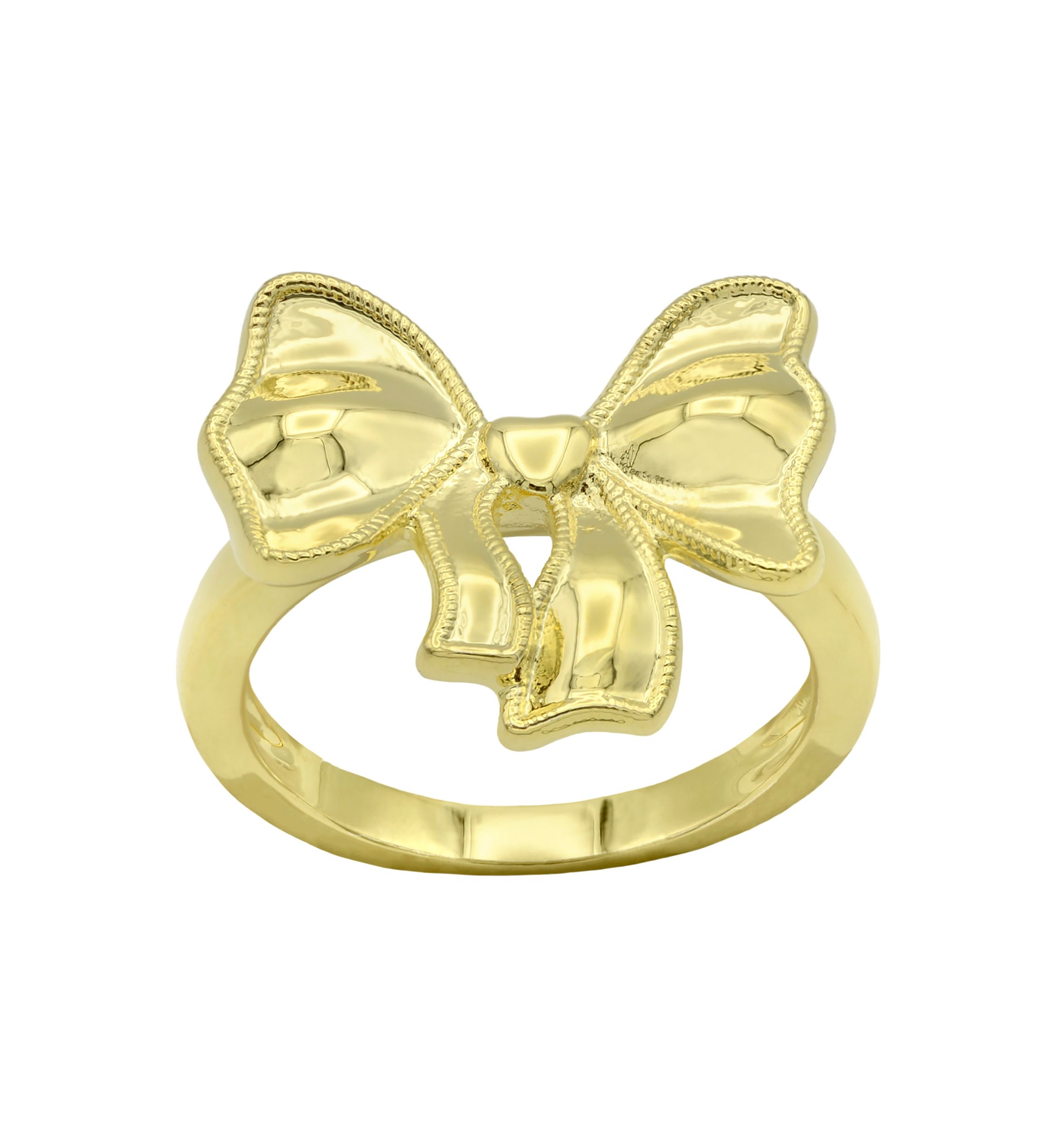 Gold Tone Bow Ring