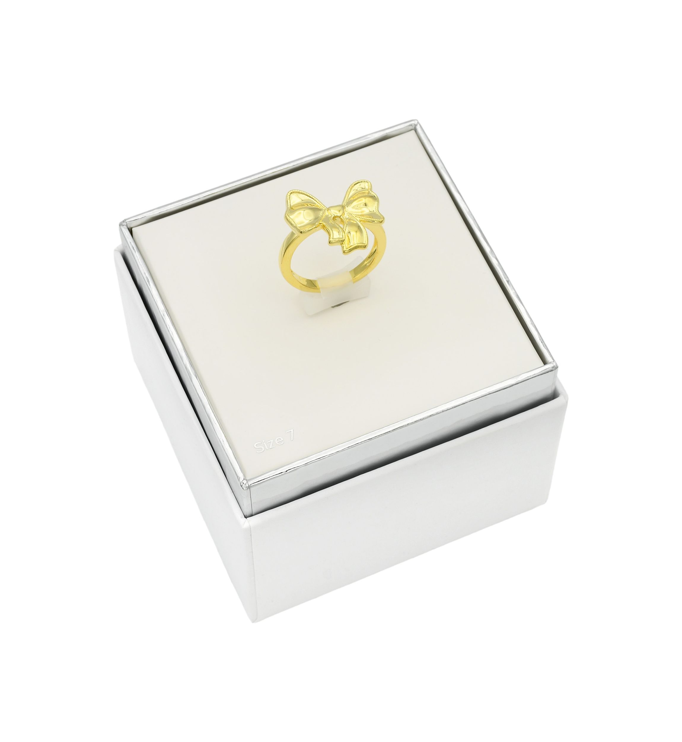Gold Tone Bow Ring