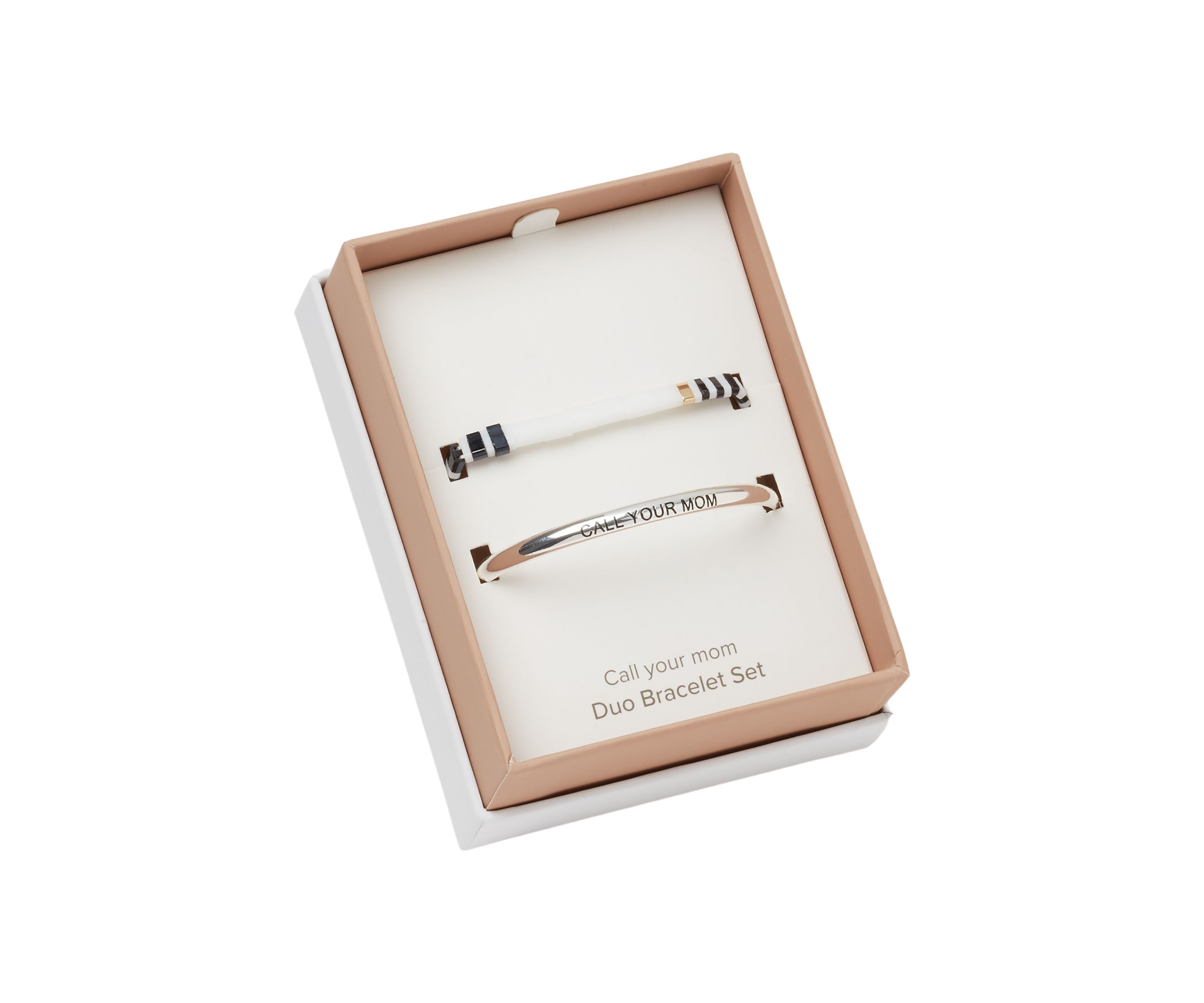 Call Your Mom Bangle and Multi Stretch Bracelet Set