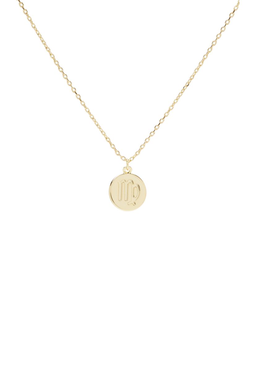 Gold Tone Zodiac Duo Pendant Necklace Set