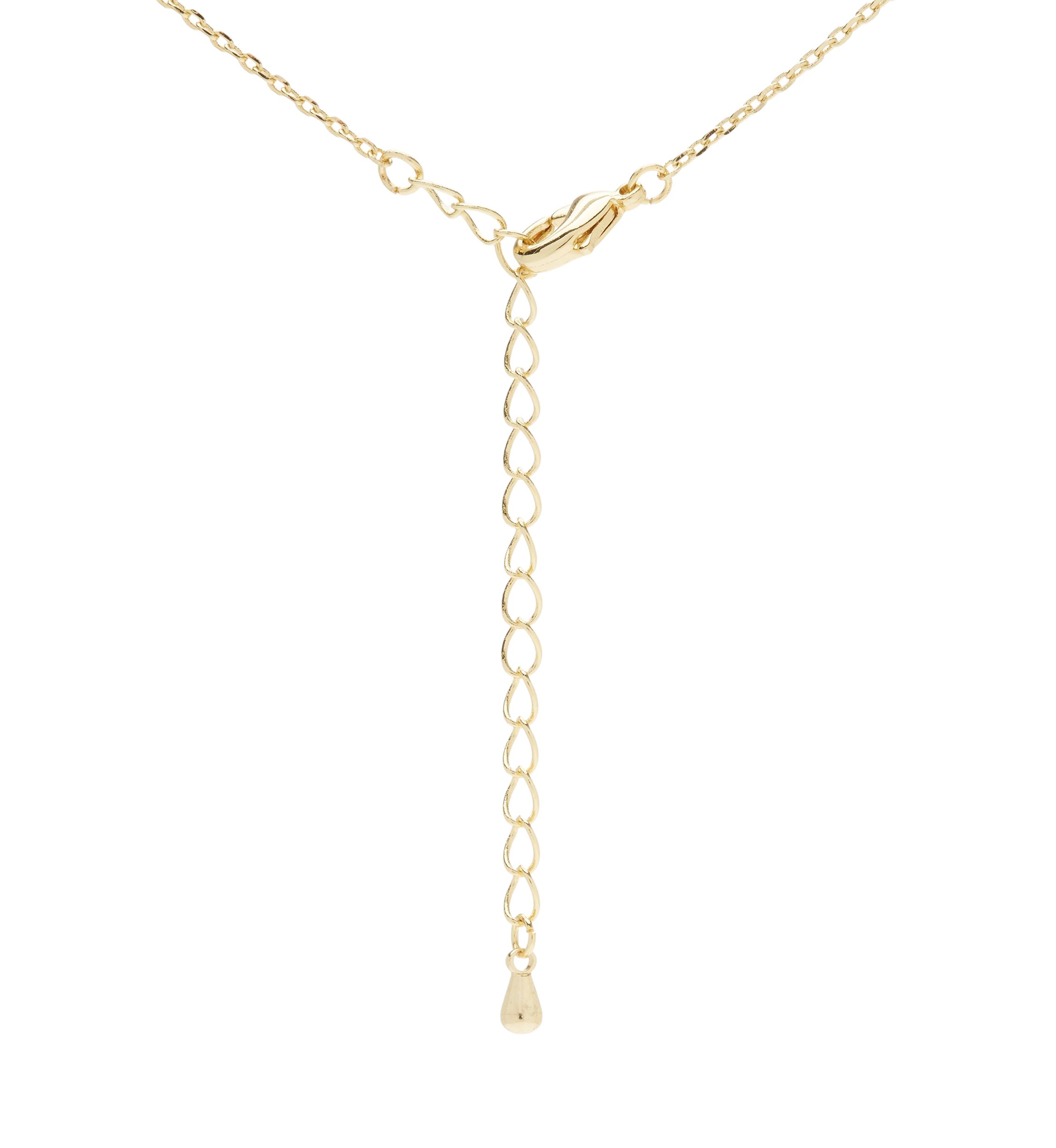 Gold Tone Zodiac Duo Pendant Necklace Set