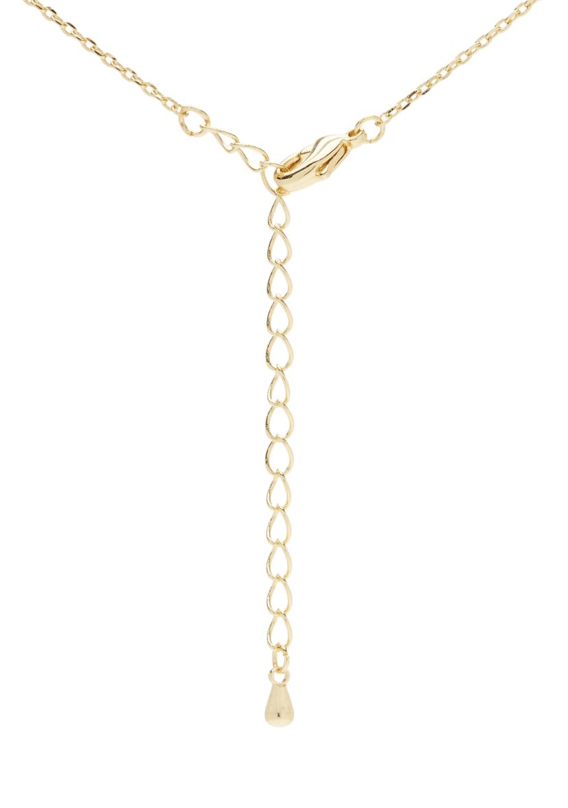 Gold Tone Zodiac Duo Pendant Necklace Set