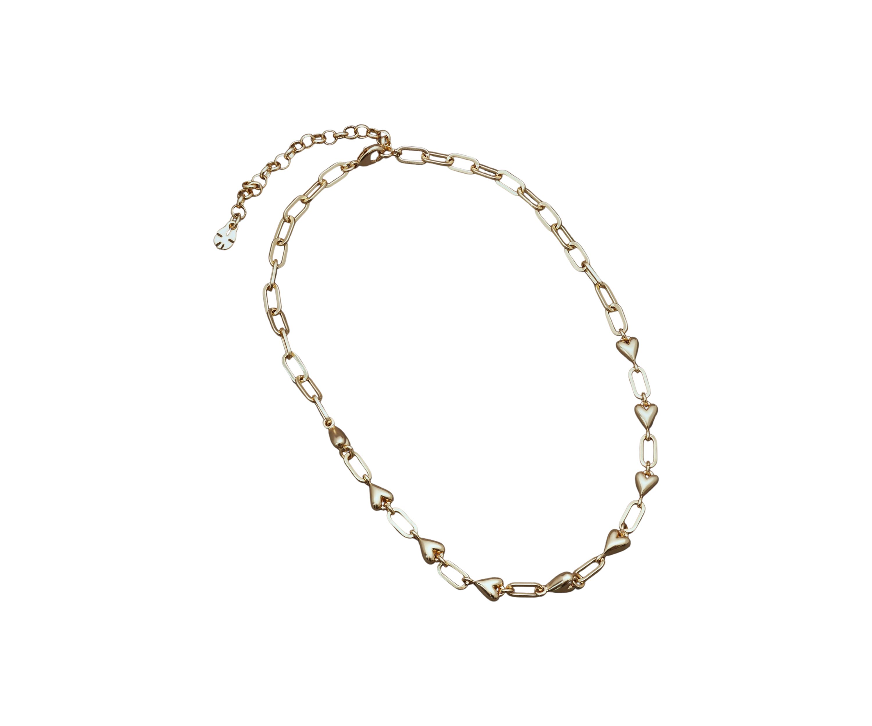 Heart Link Collar Necklace