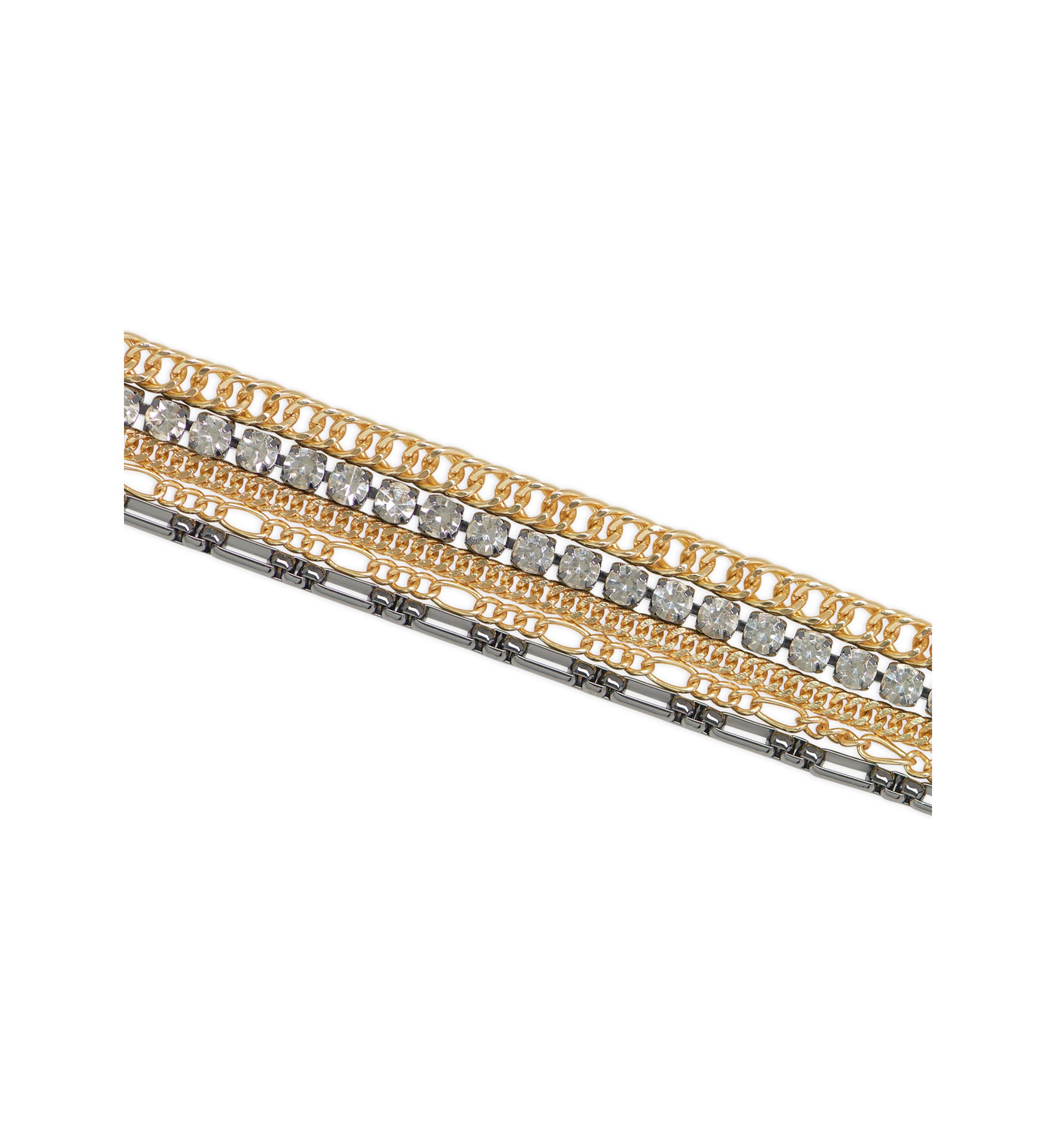 Ox and Sparkle Layered Bracelet