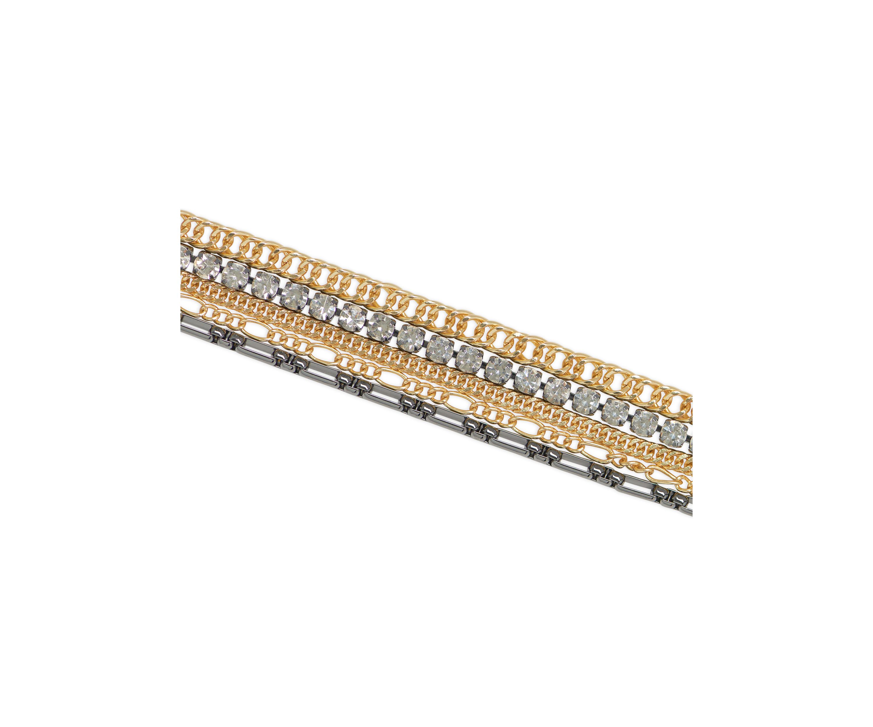 Ox and Sparkle Layered Bracelet