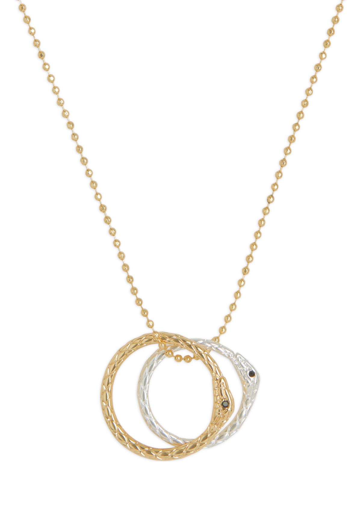 Continuous Snake Pendant Necklace