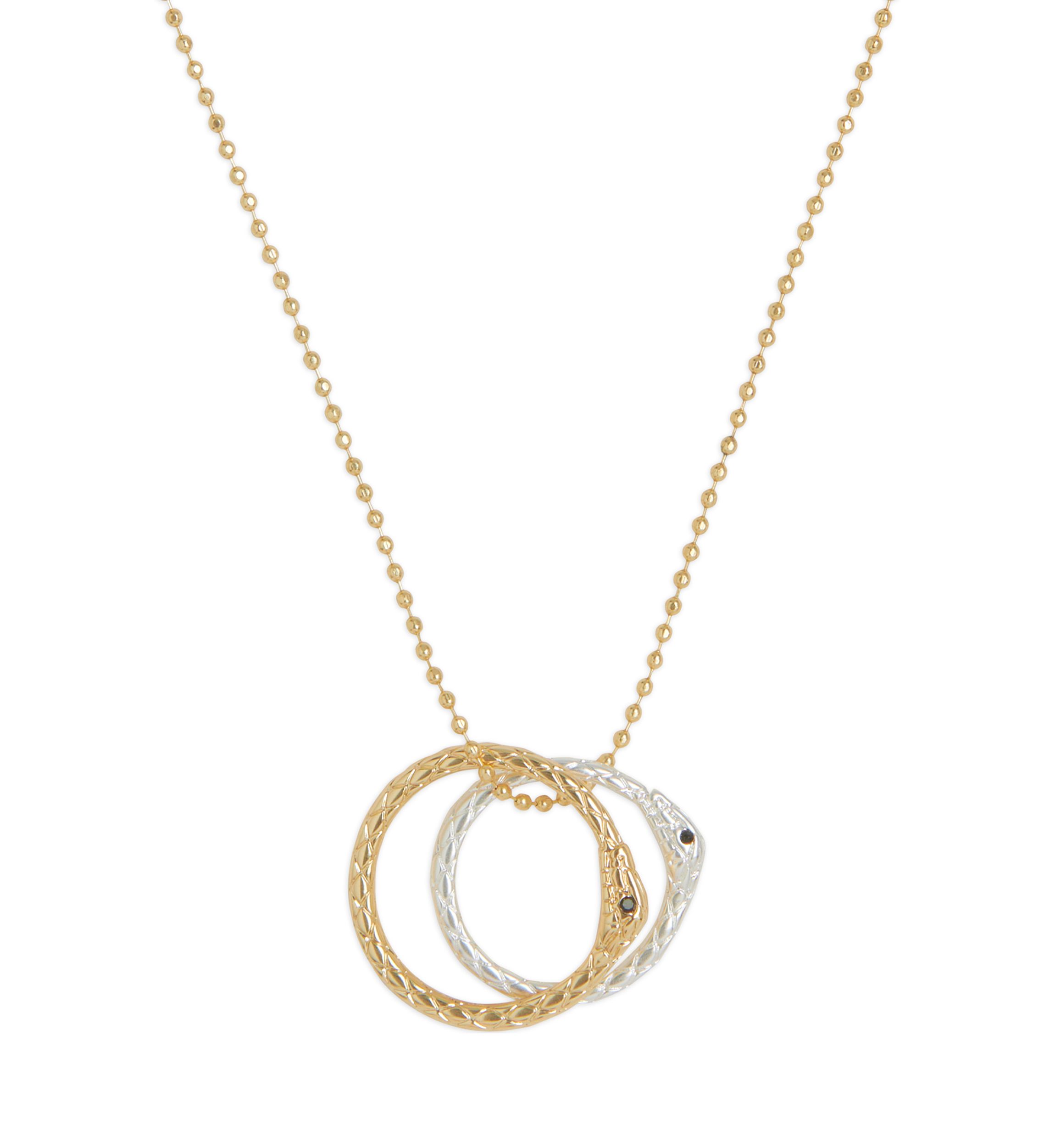 Continuous Snake Pendant Necklace