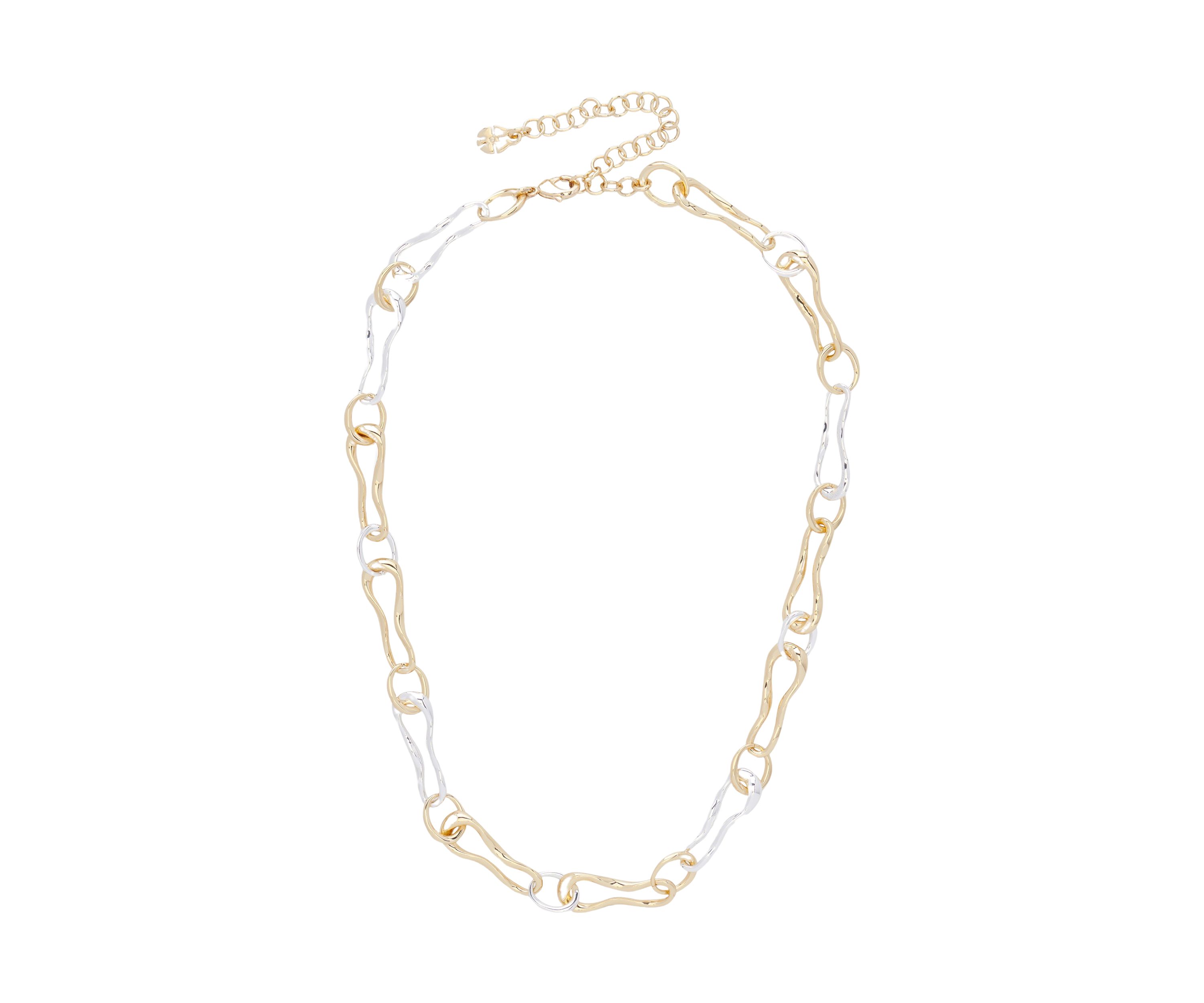 Mixed Metal Chain Necklace