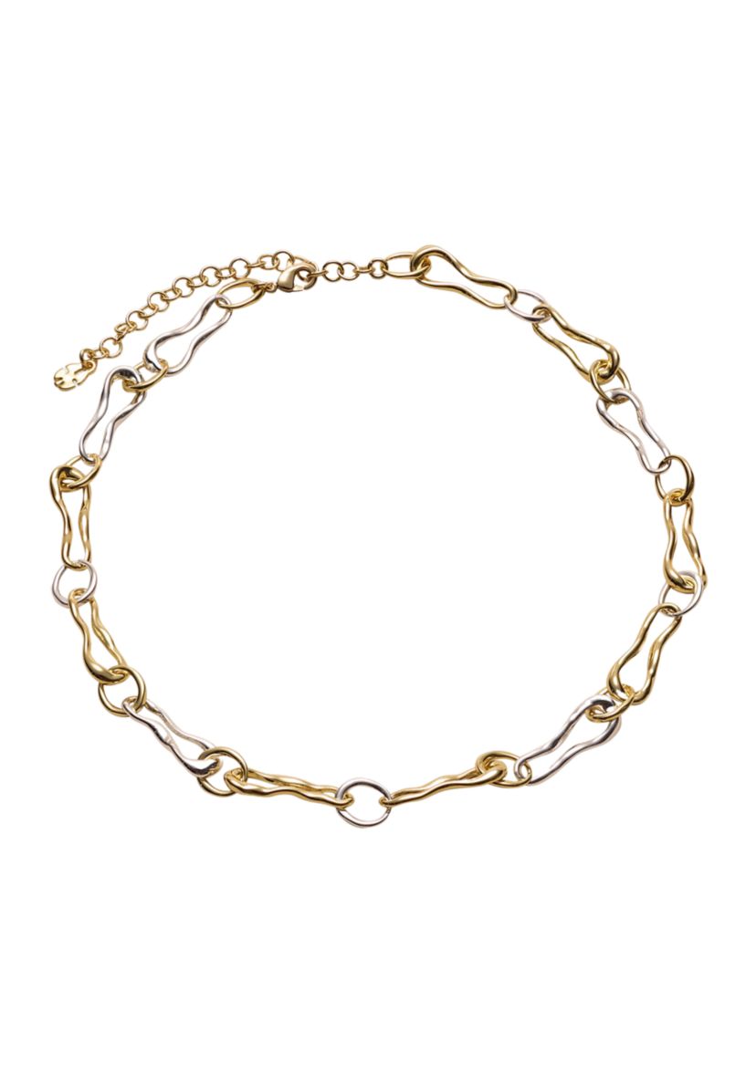 Mixed Metal Chain Necklace