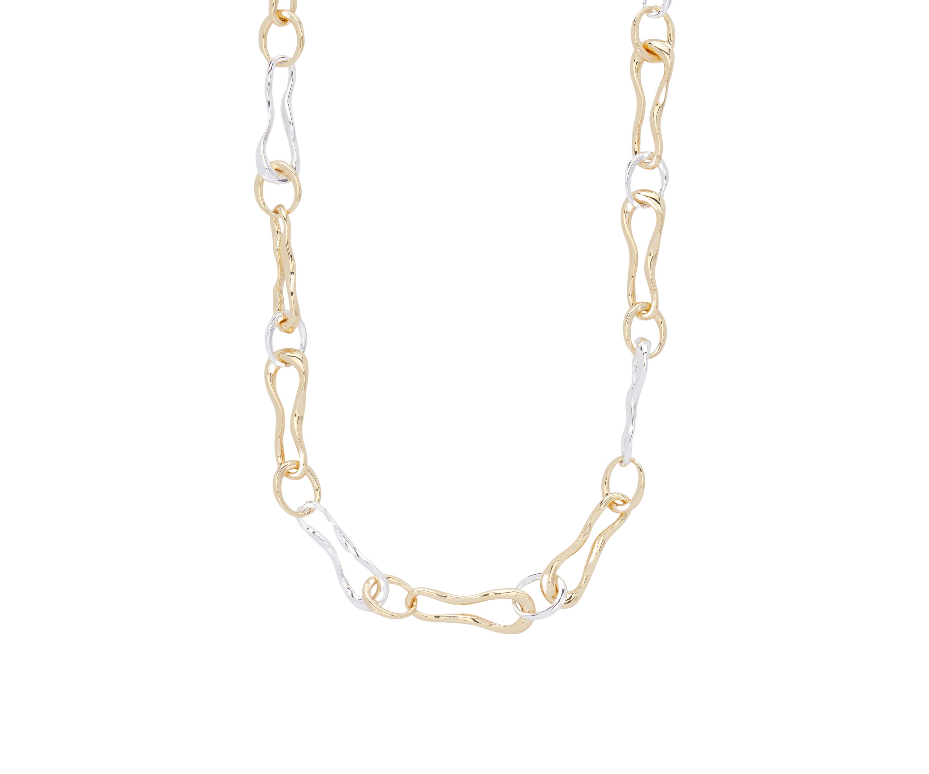 Mixed Metal Chain Necklace