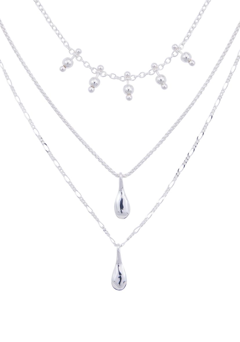 Mixed Metal Layered Necklace