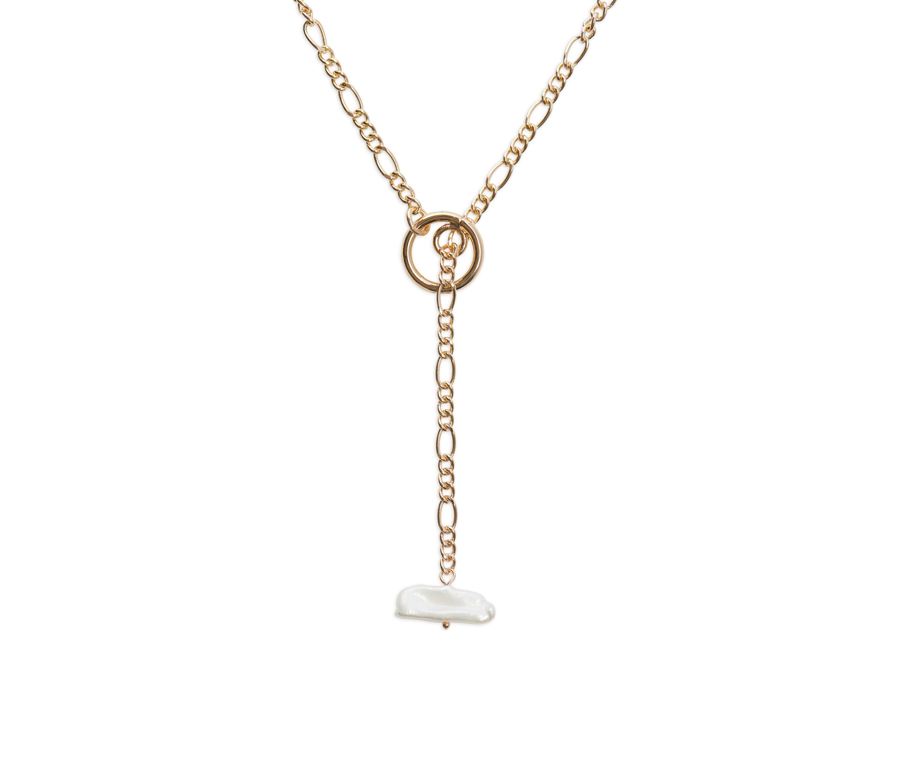 Pearl Loop Y Necklace