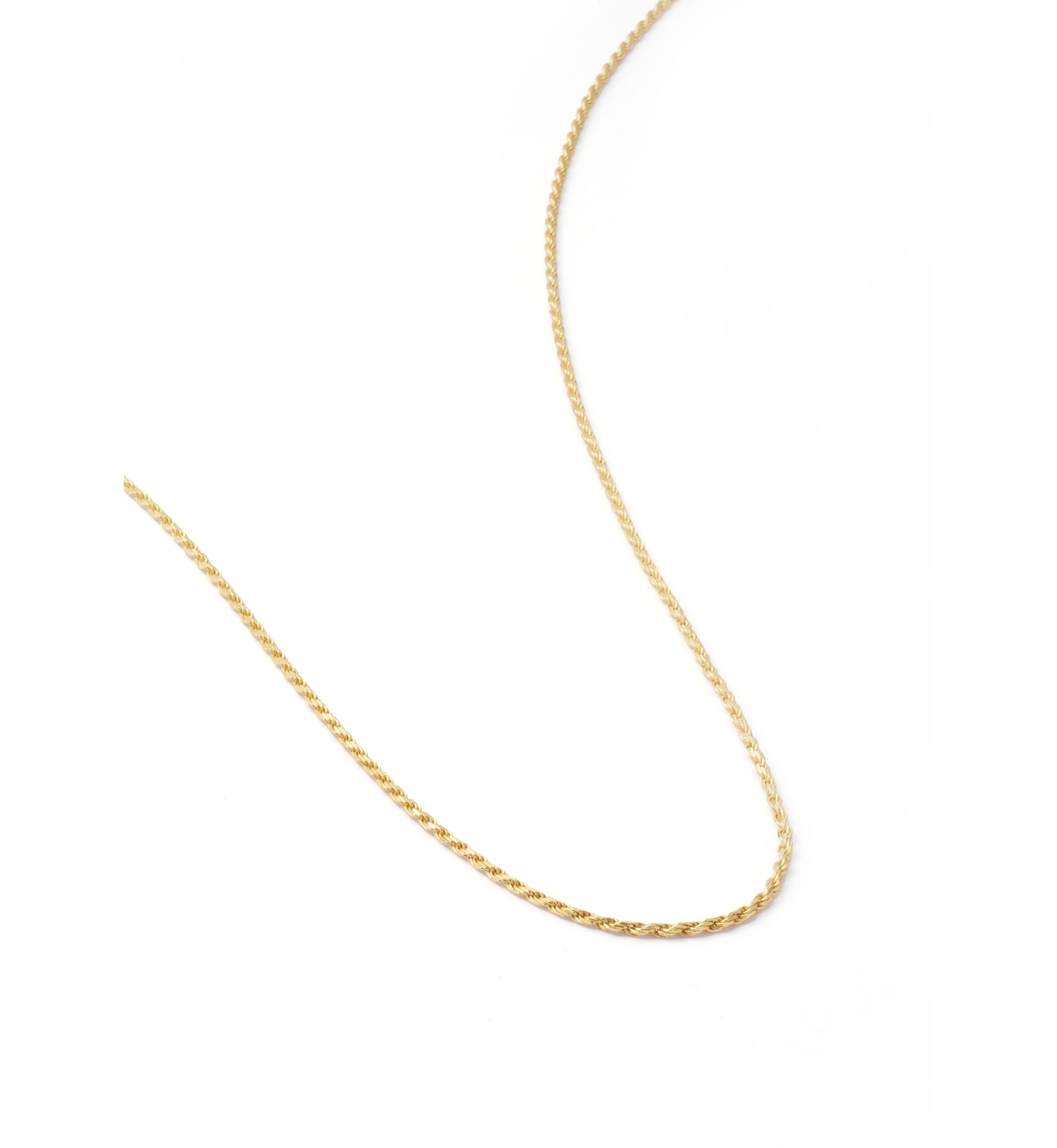 Gold Over Sterling Silver Chain Necklace