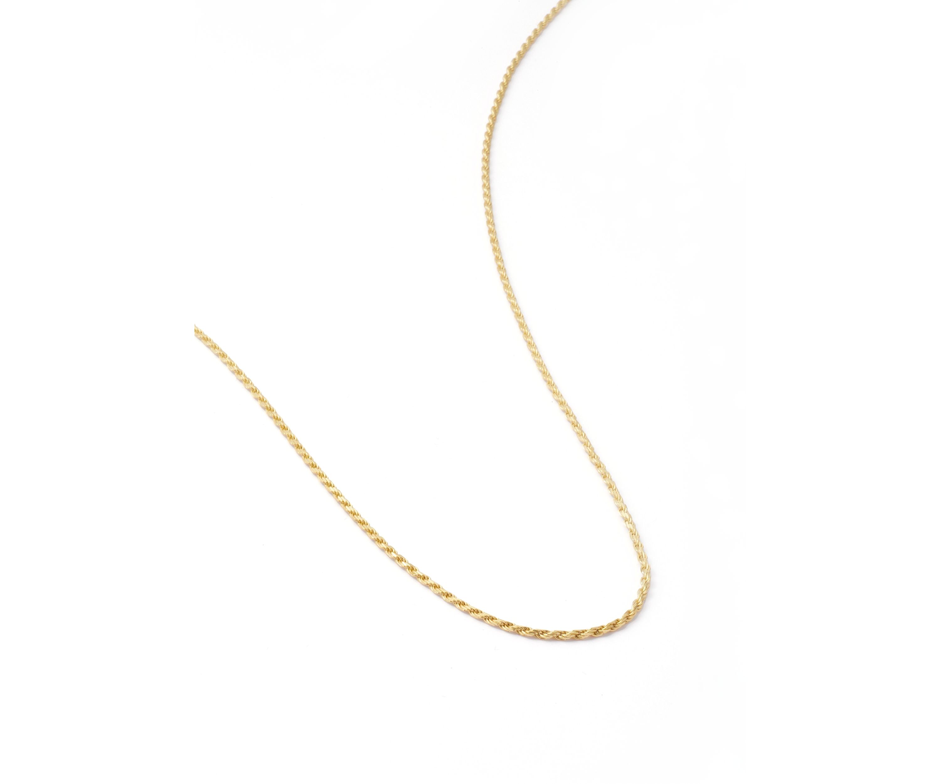 Gold Over Sterling Silver Chain Necklace