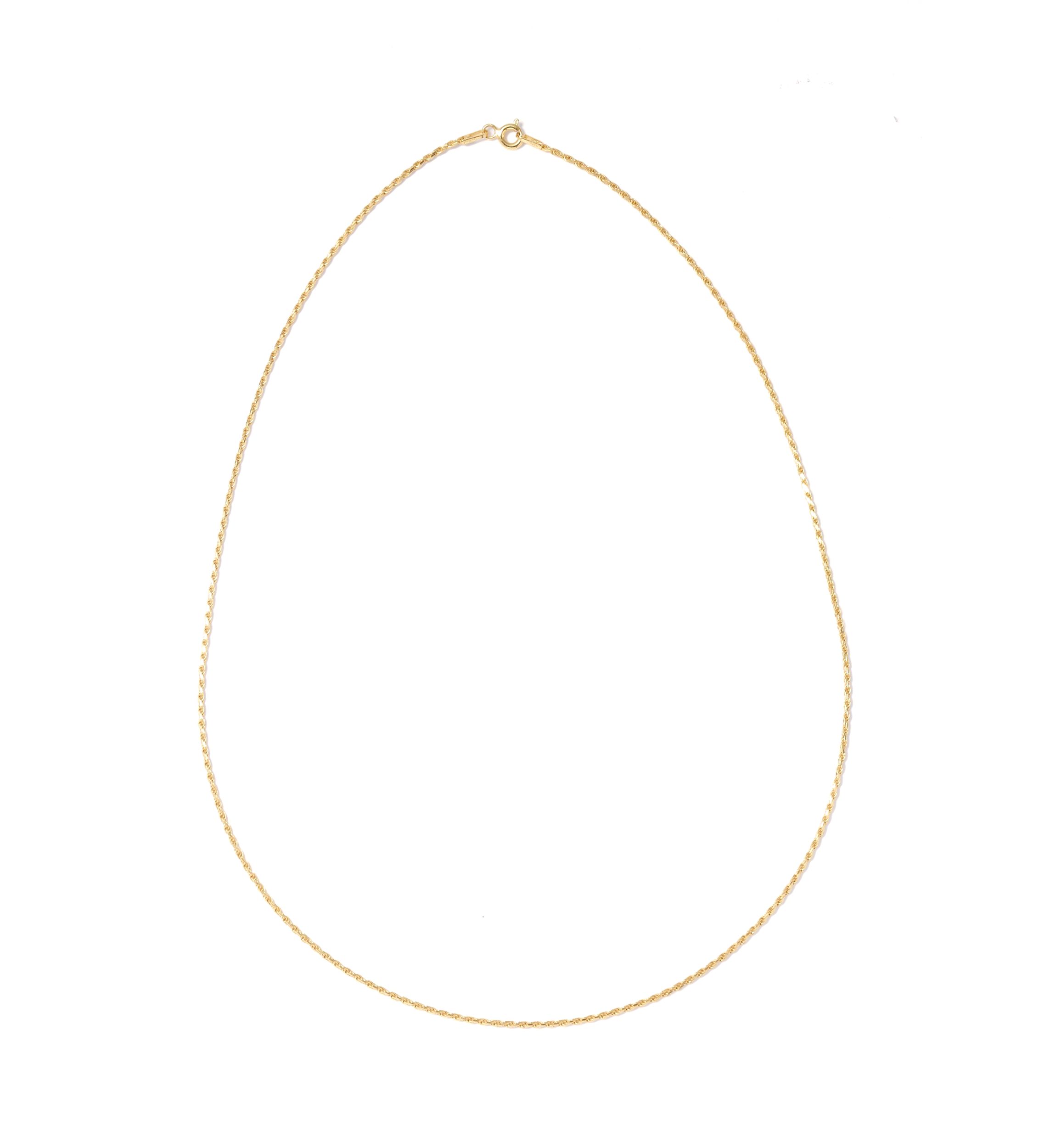 Gold Over Sterling Silver Chain Necklace