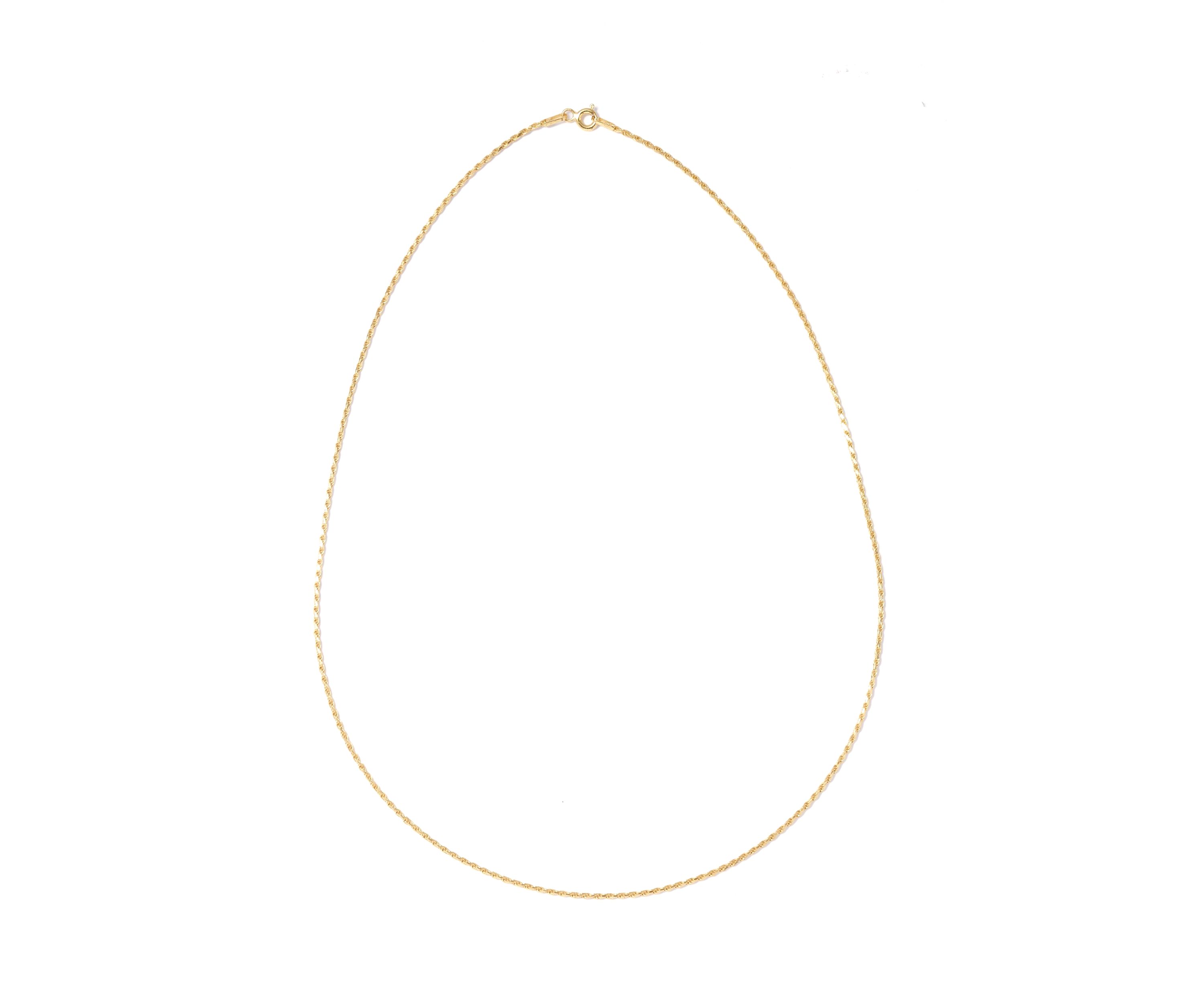 Gold Over Sterling Silver Chain Necklace
