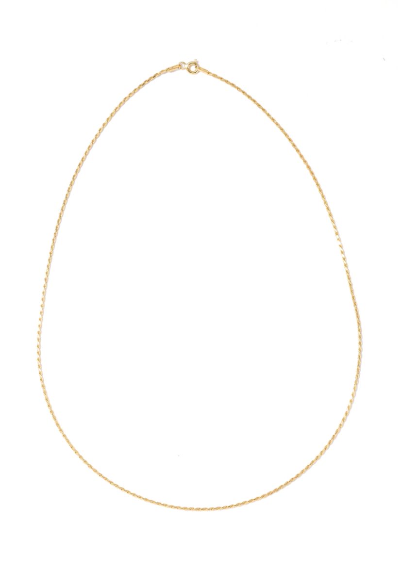 Gold Over Sterling Silver Chain Necklace
