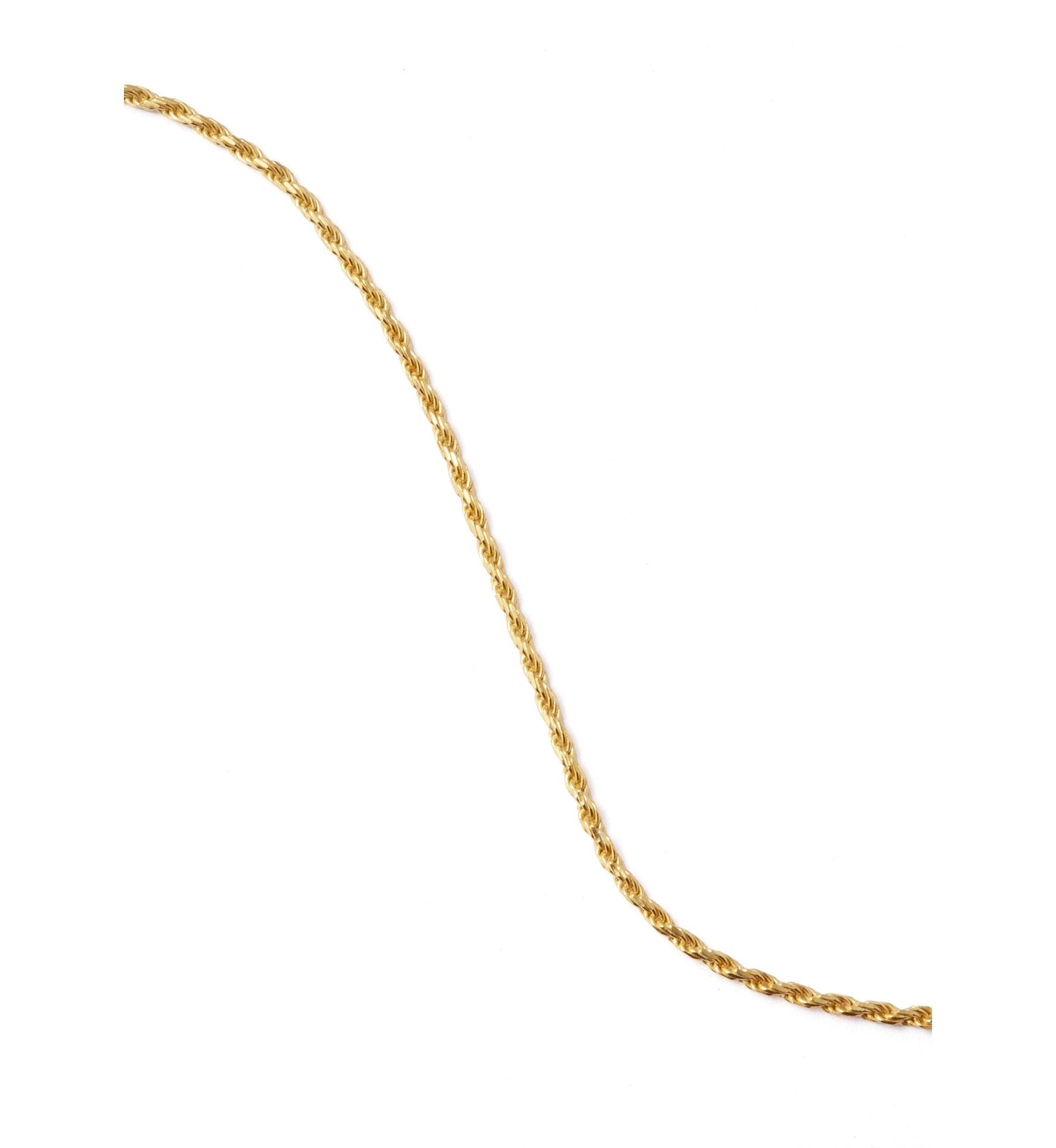 Gold Over Sterling Silver Chain Necklace