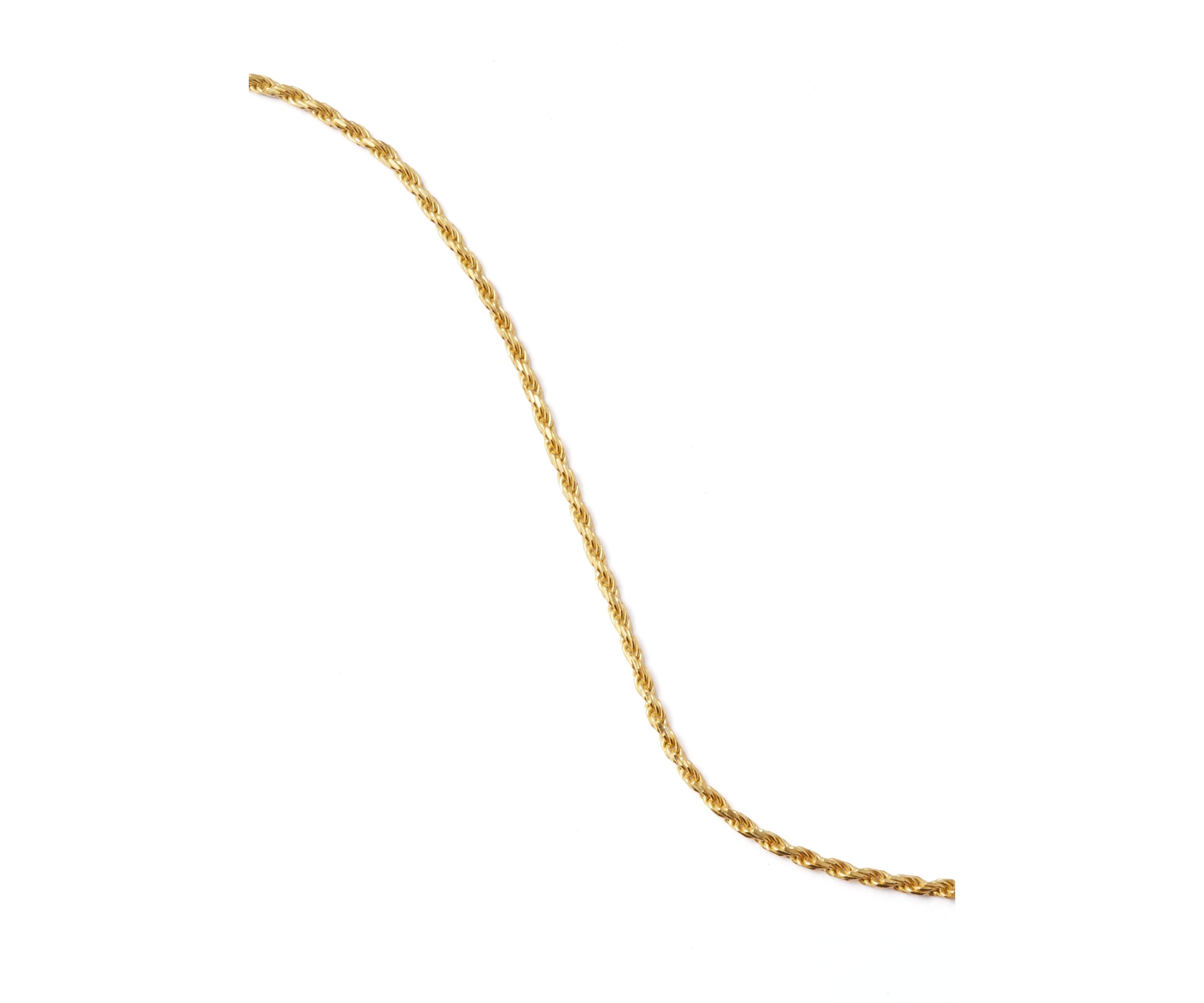Gold Over Sterling Silver Chain Necklace