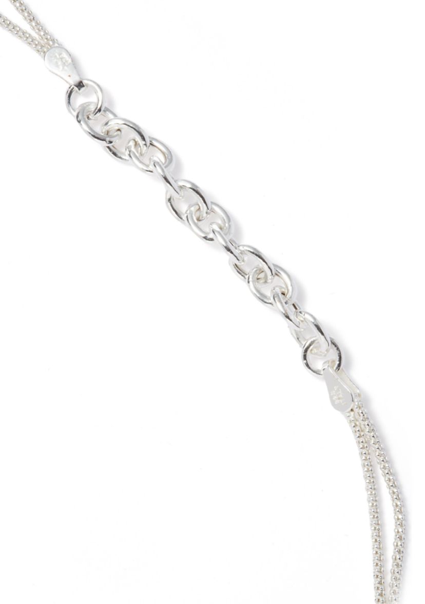 Sterling Silver Combo Chain Bracelet