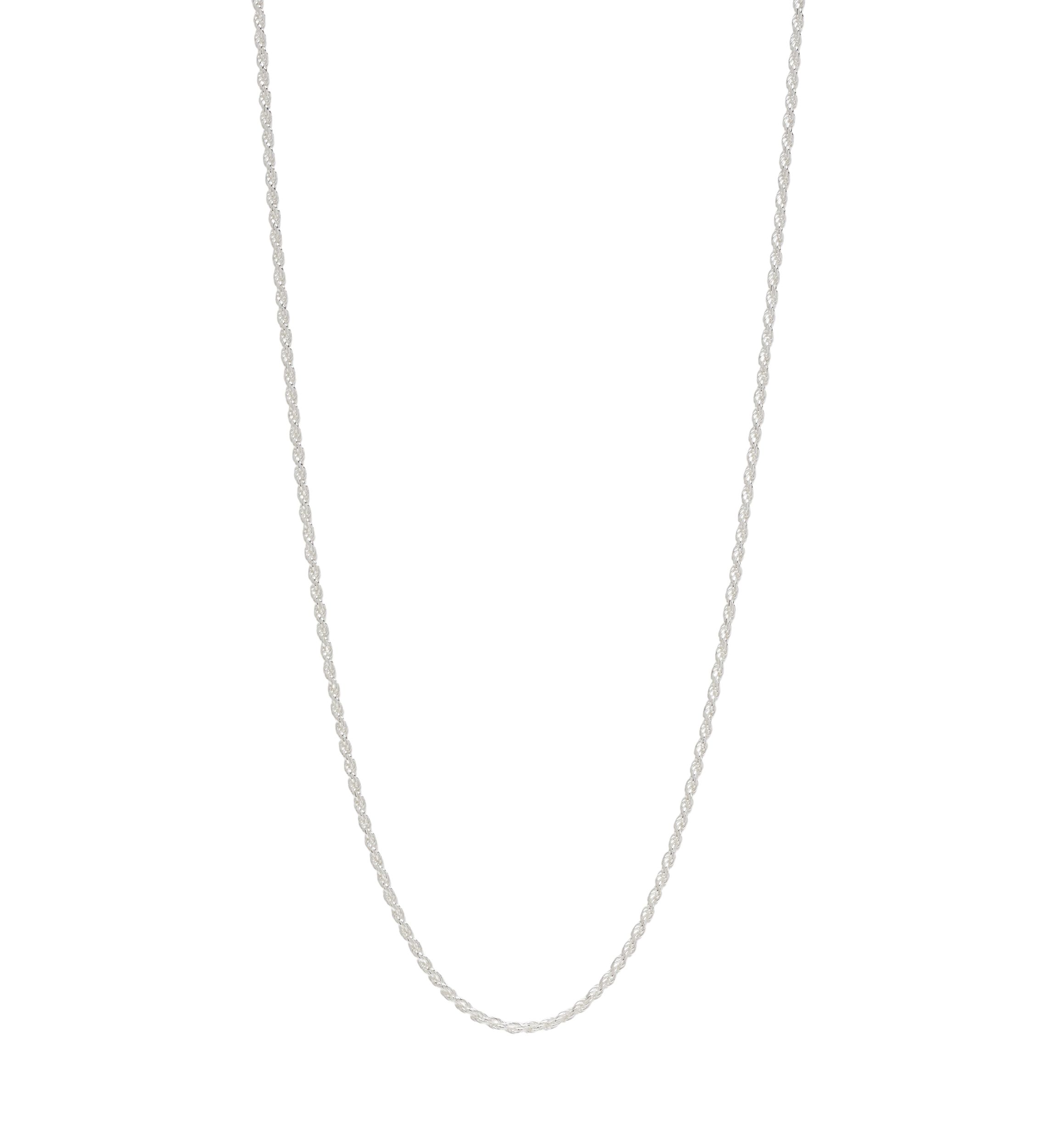 Sterling Silver Small 18 Rope Chain Necklace