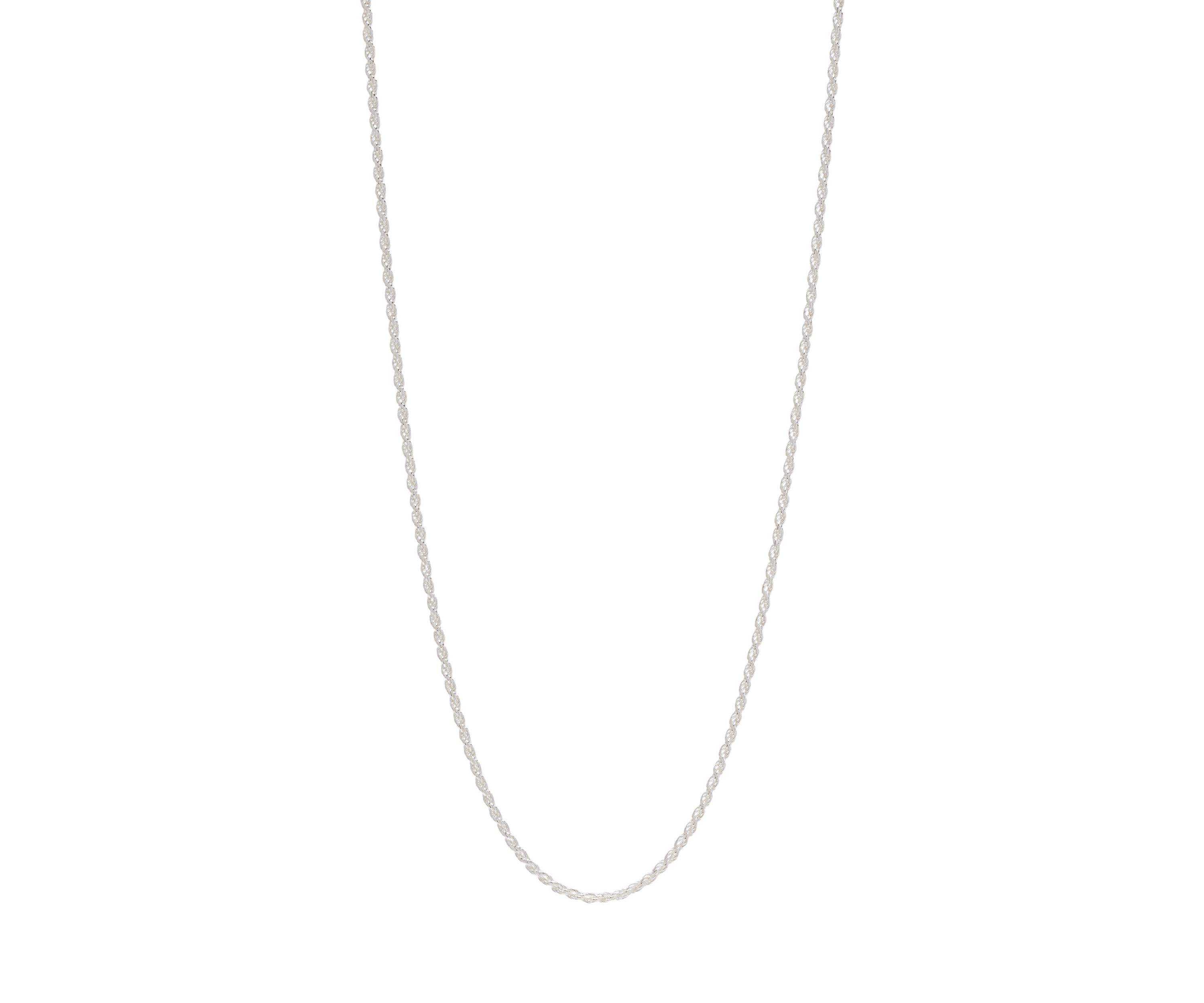 Sterling Silver Small 18 Rope Chain Necklace