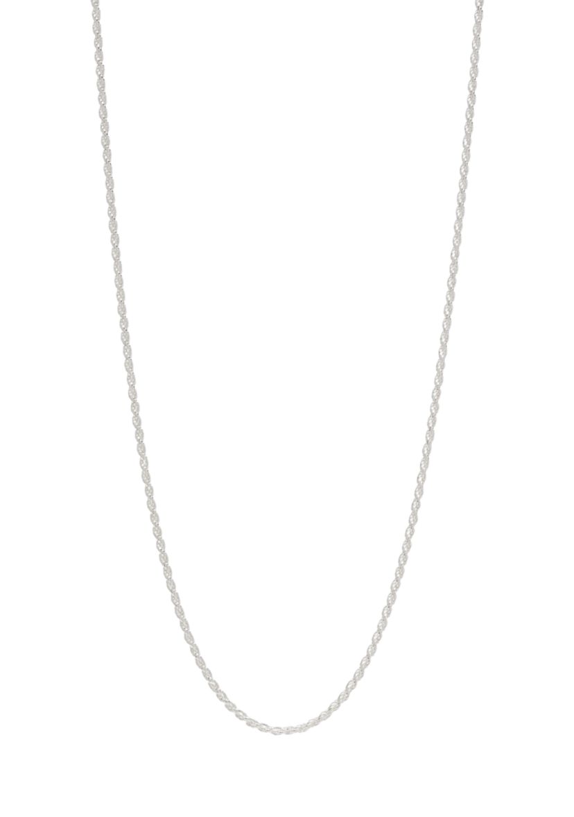 Sterling Silver Small 18 Rope Chain Necklace