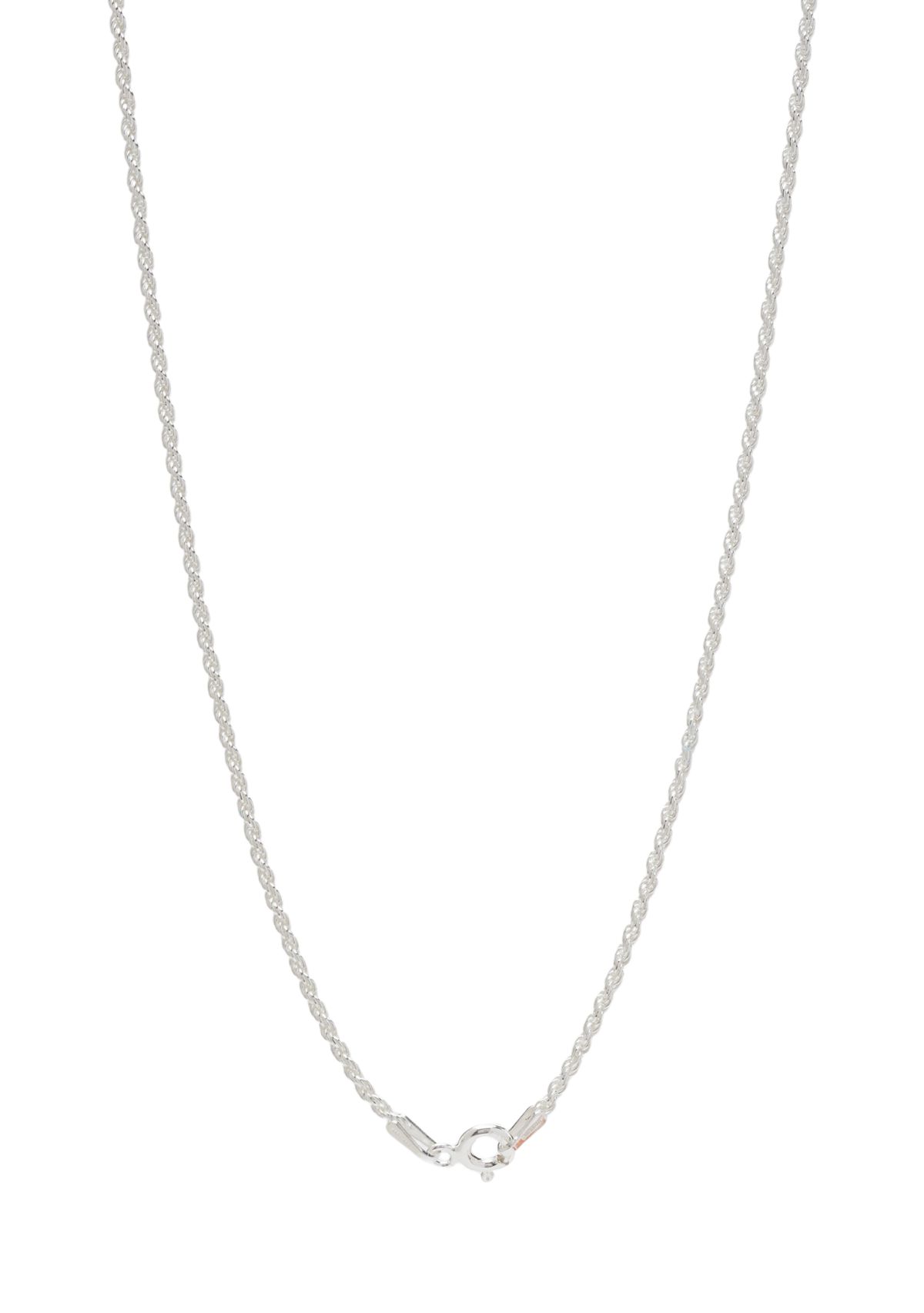 Sterling Silver Small 18 Rope Chain Necklace