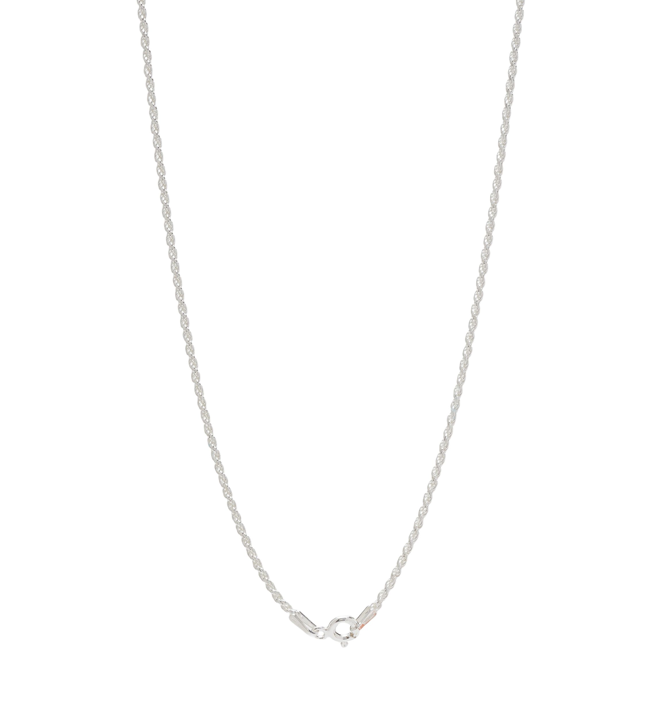 Sterling Silver Small 18 Rope Chain Necklace