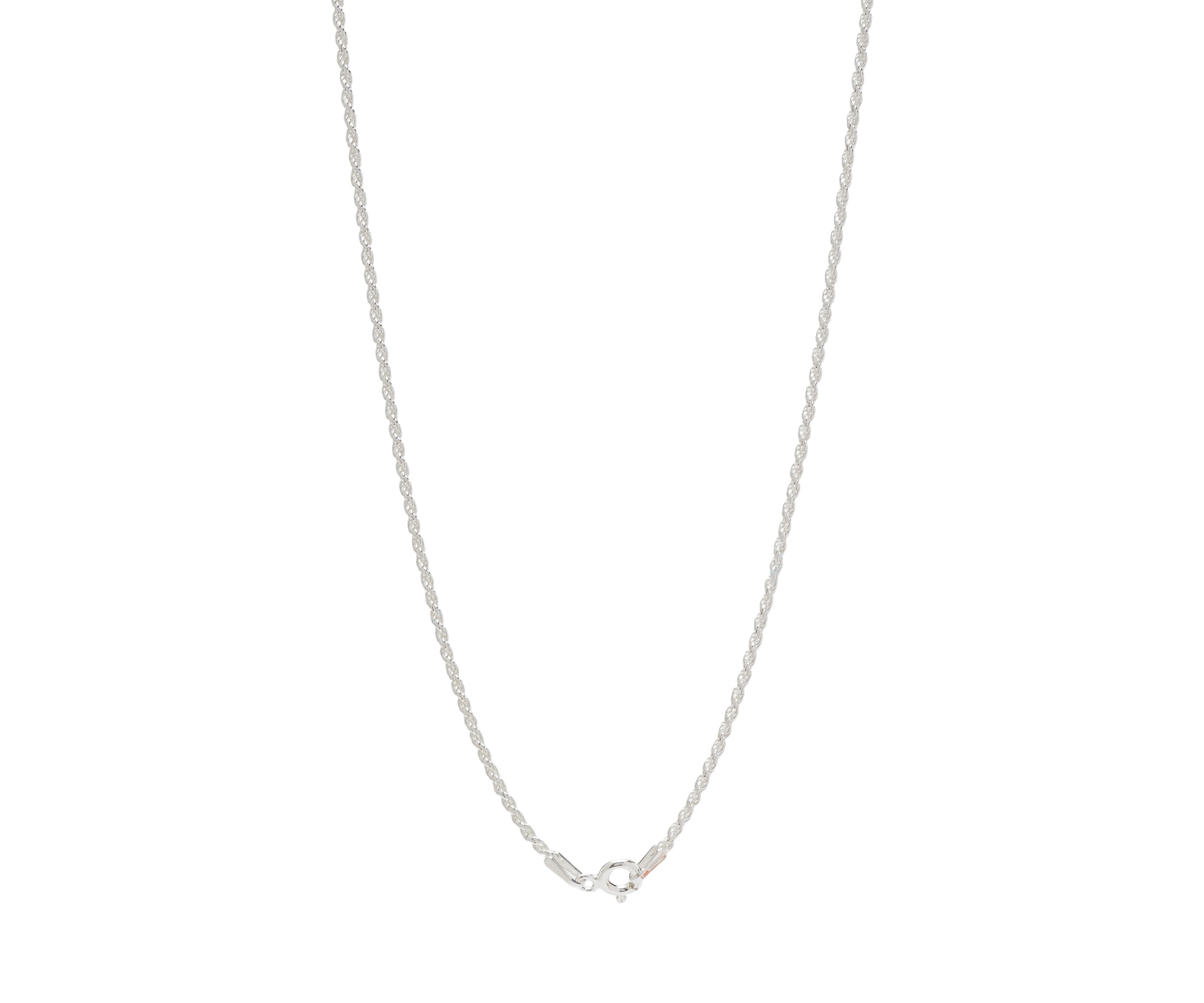Sterling Silver Small 18 Rope Chain Necklace