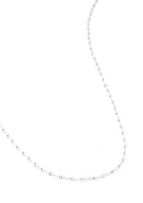 Sterling Silver Chain Bead Necklace