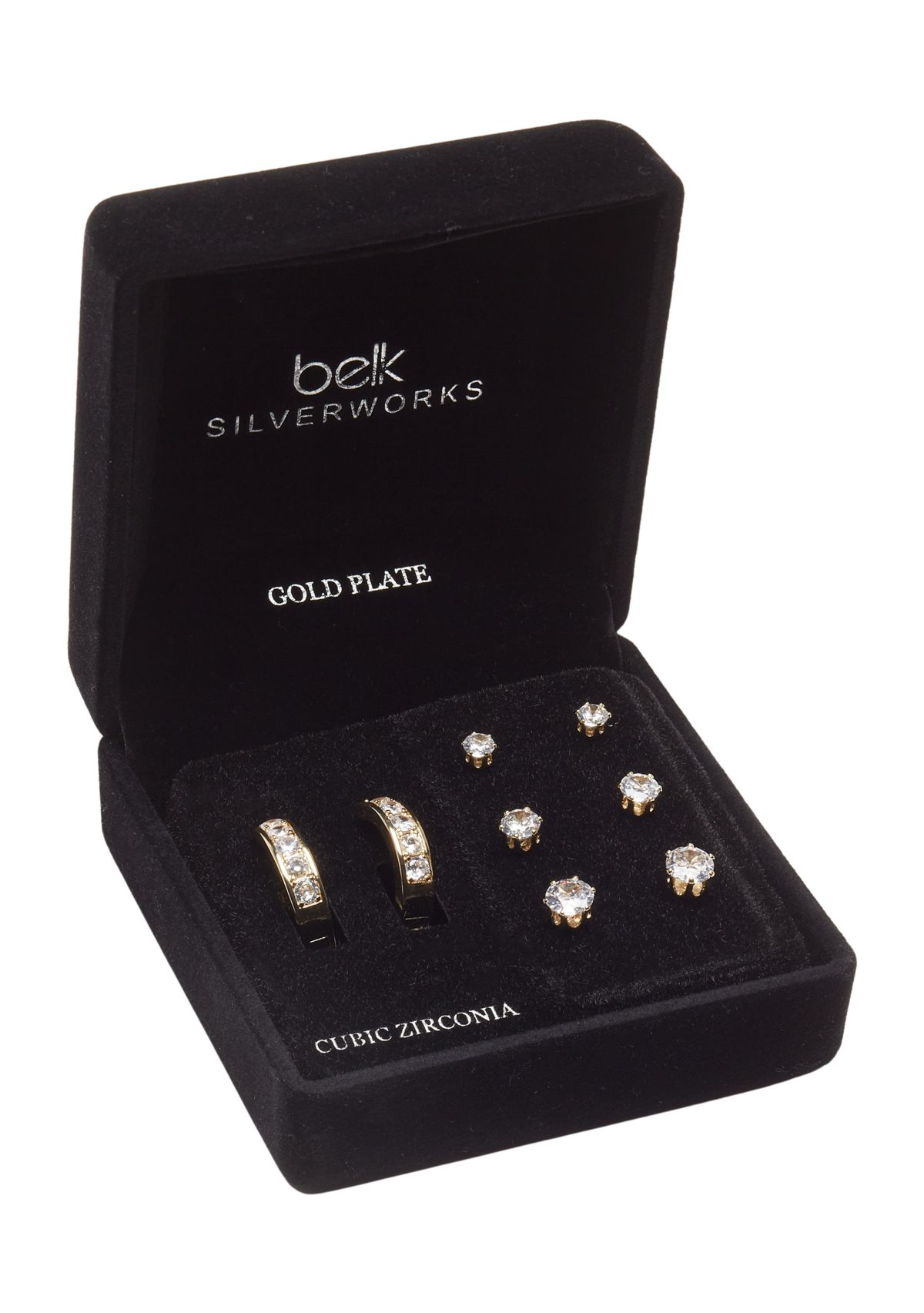 Gold Plated Drop Earring and Stud Set