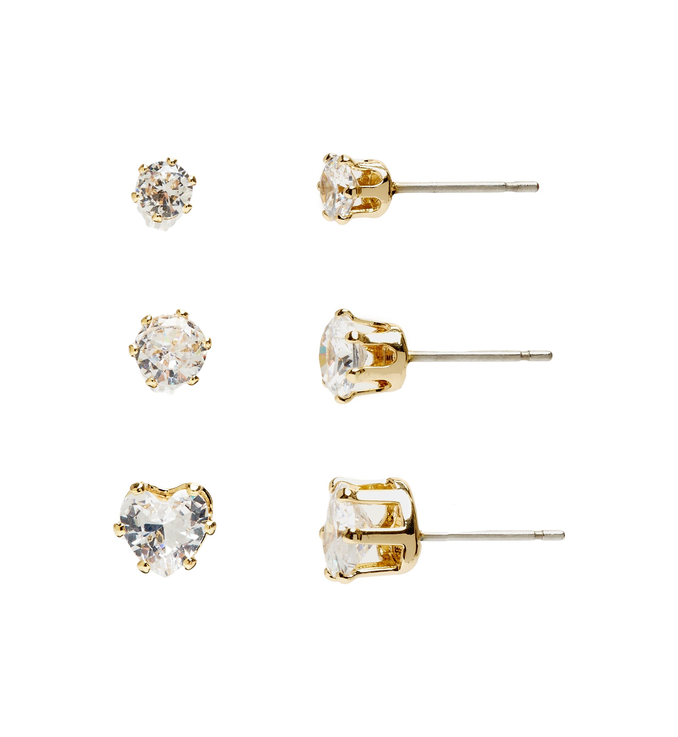 Gold Plated Drop Earring and Stud Set