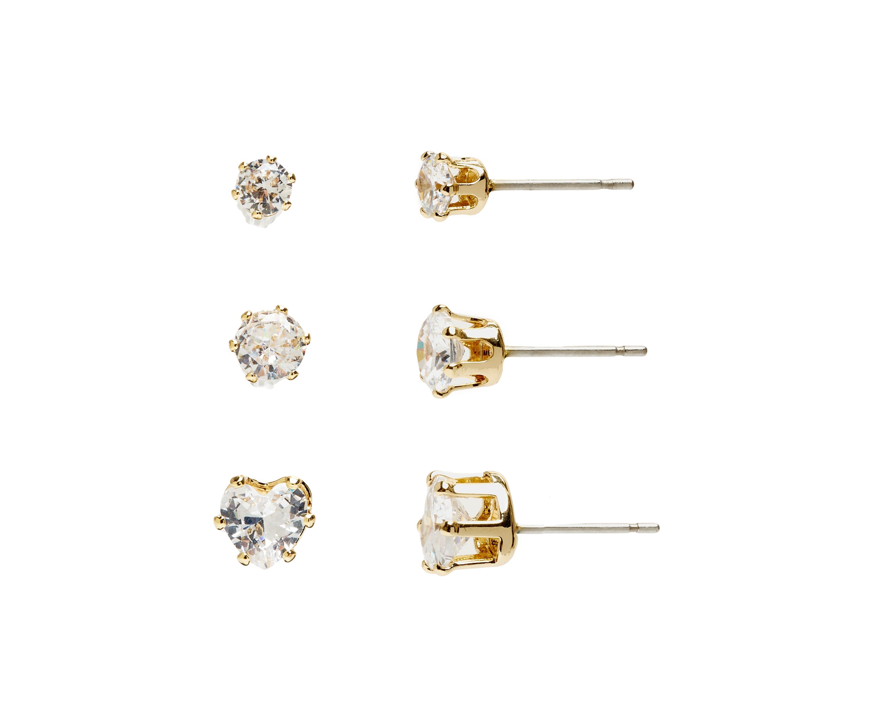 Gold Plated Drop Earring and Stud Set
