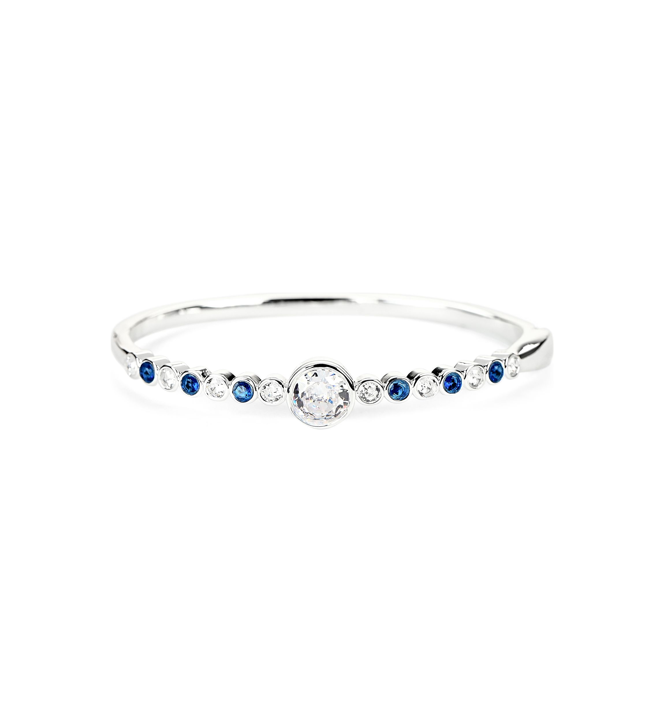 Lab Grown Blue CZ Bangle Braclet