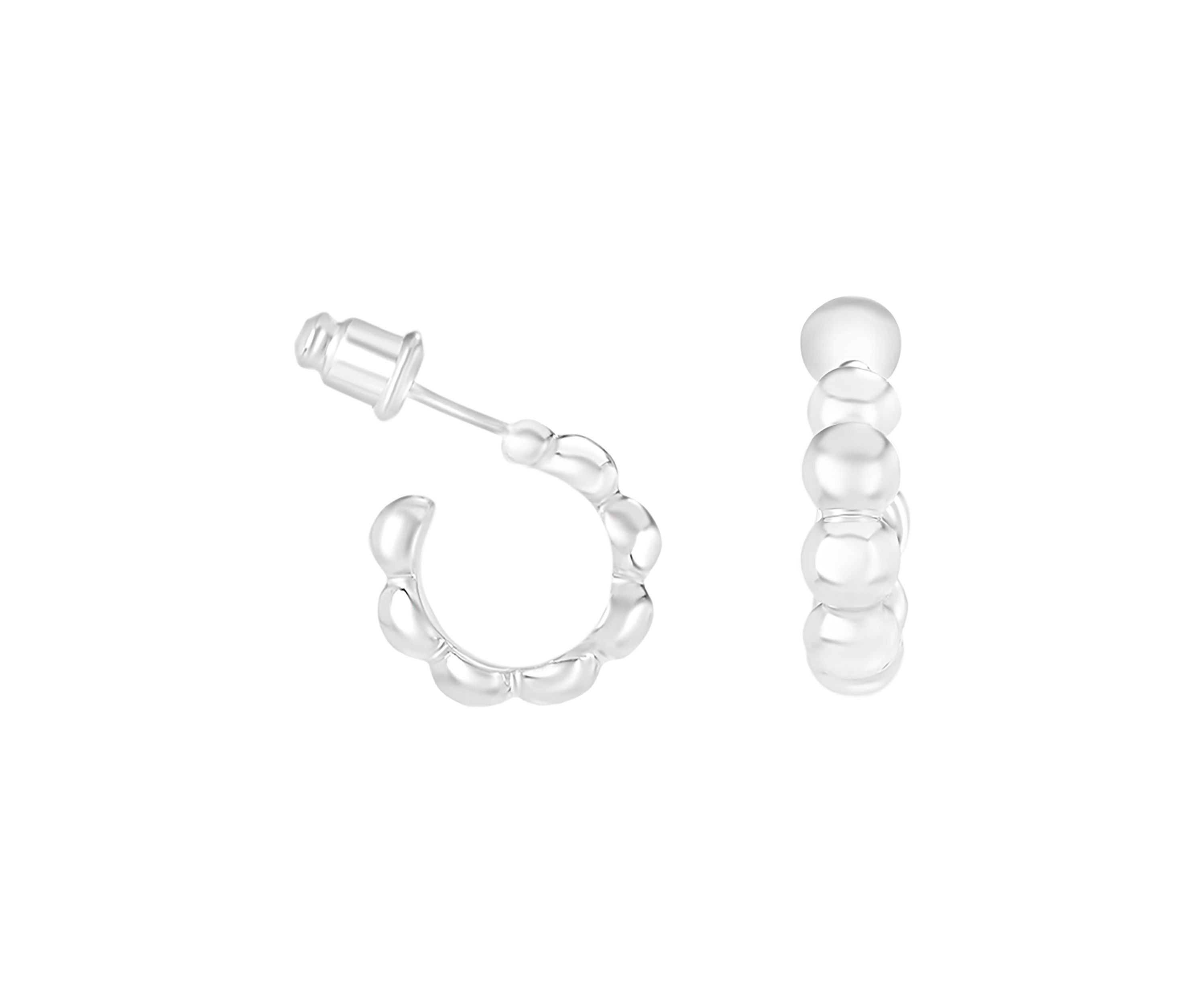 Silver Plated 3 Piece Hoop Earring Set