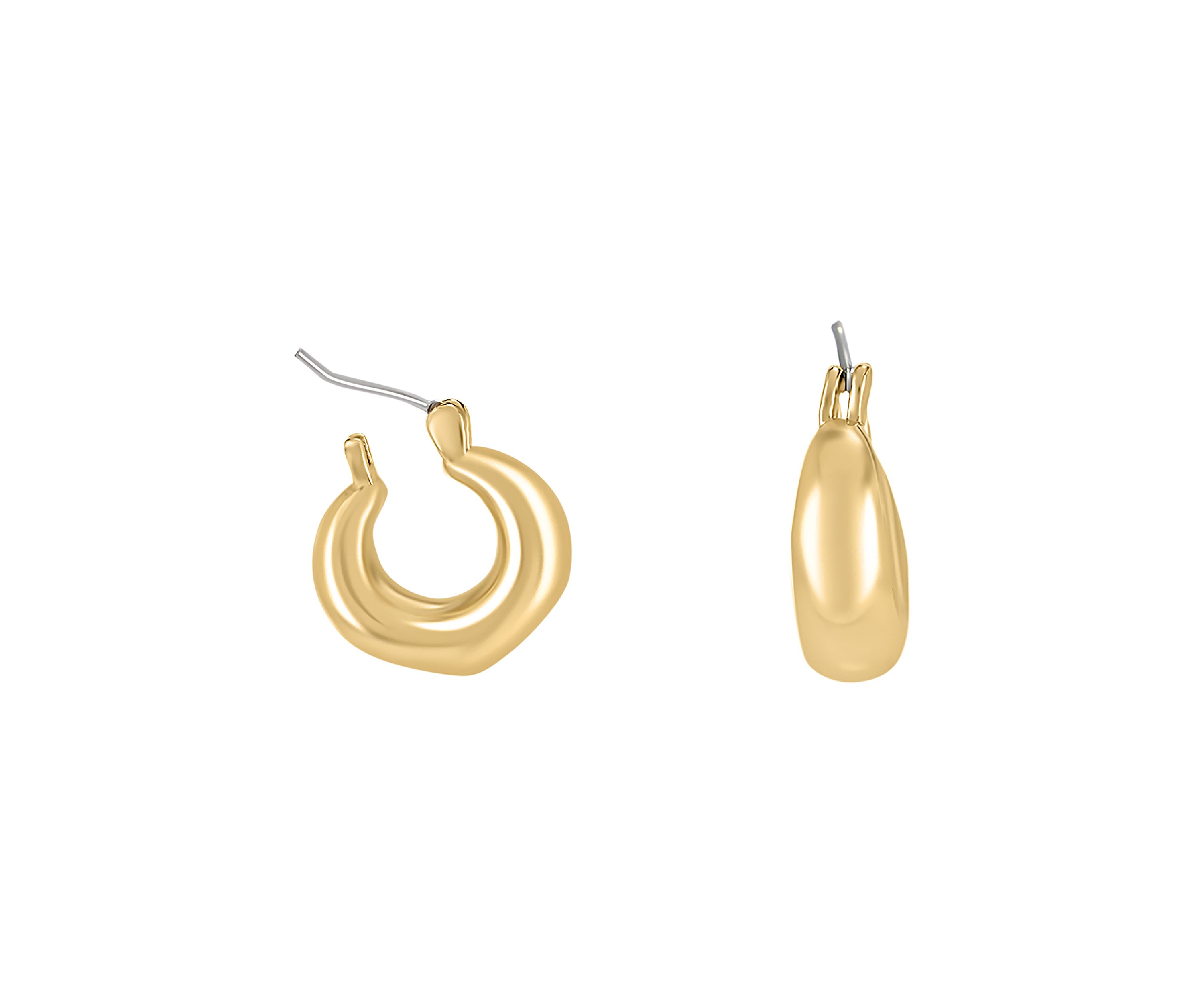 Gold Plated 3 Piece Hoop Earring Set