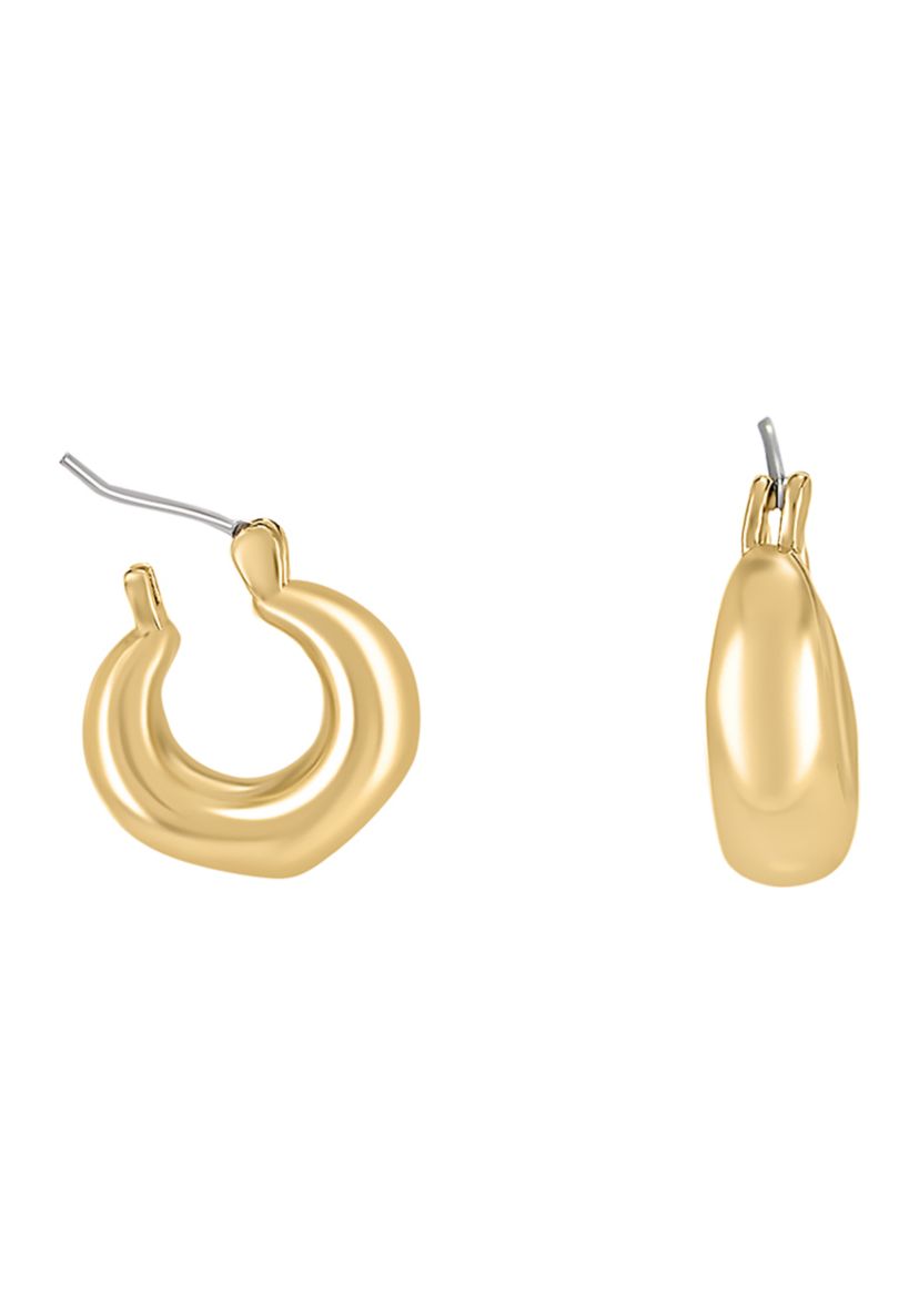 Gold Plated 3 Piece Hoop Earring Set