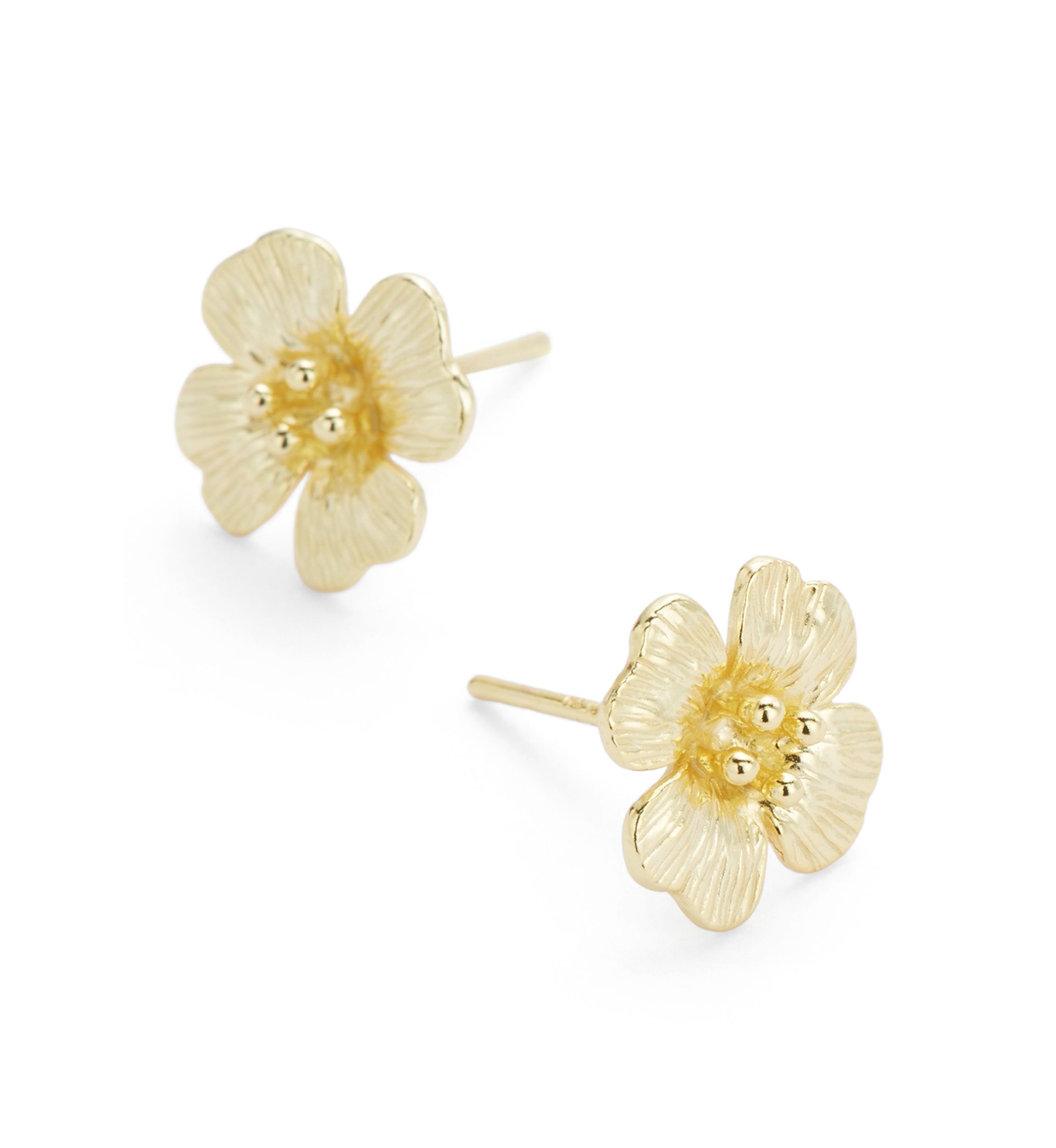 Sterling Silver Flower Stud Earrings