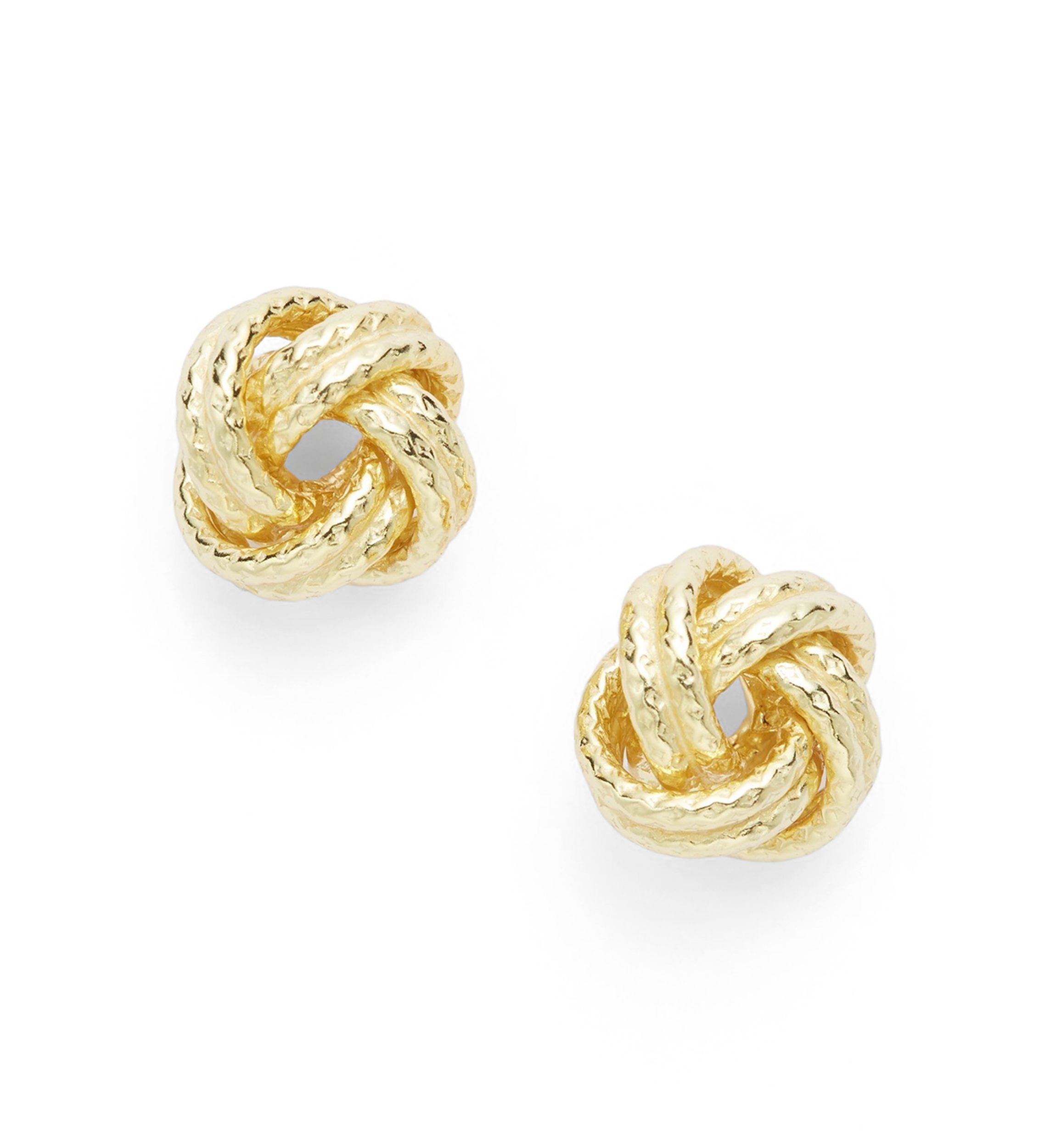 Love Knot Sterling Silver Stud Earrings