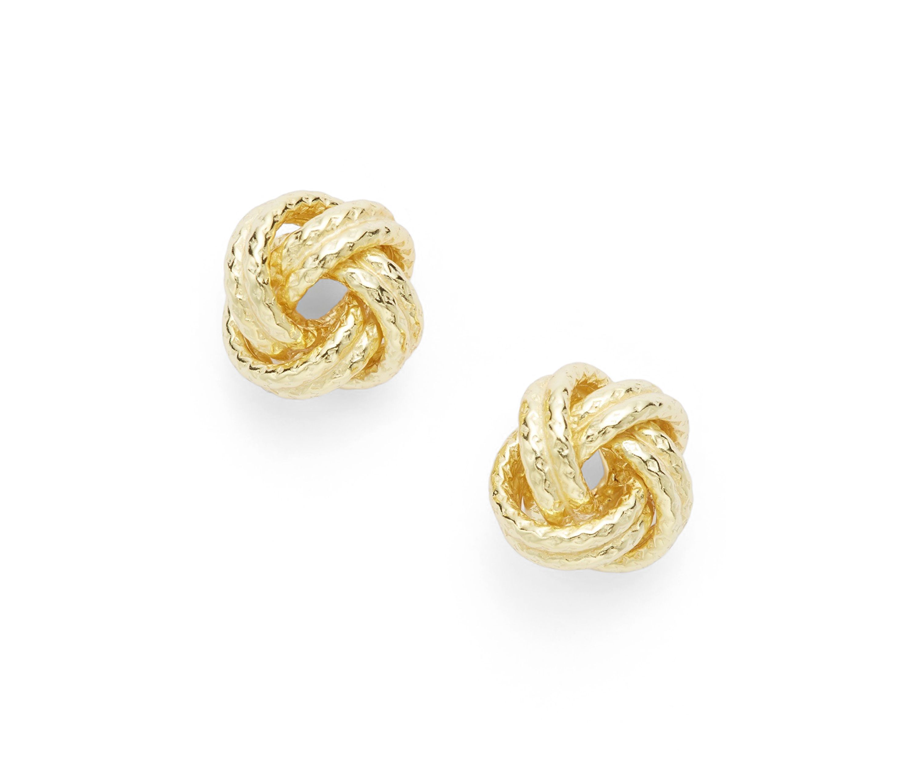 Love Knot Sterling Silver Stud Earrings
