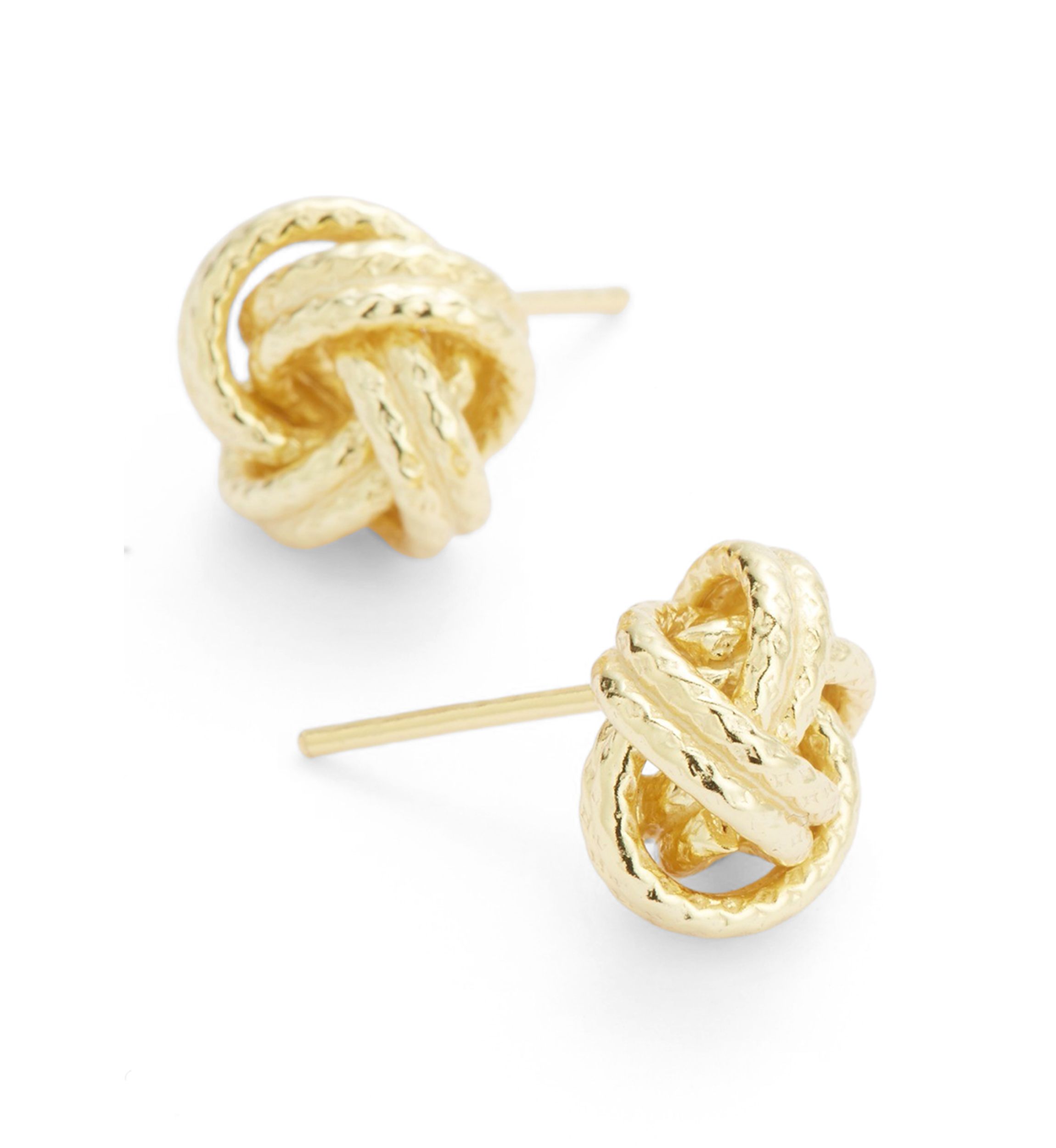 Love Knot Sterling Silver Stud Earrings
