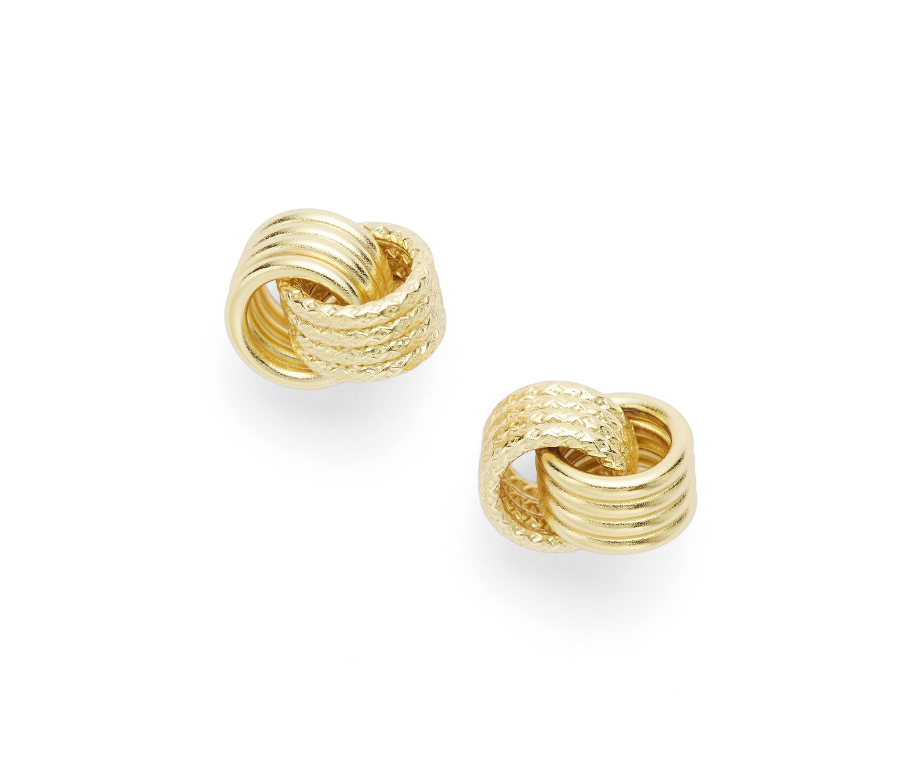 Love Knot Sterling Silver Stud Earrings
